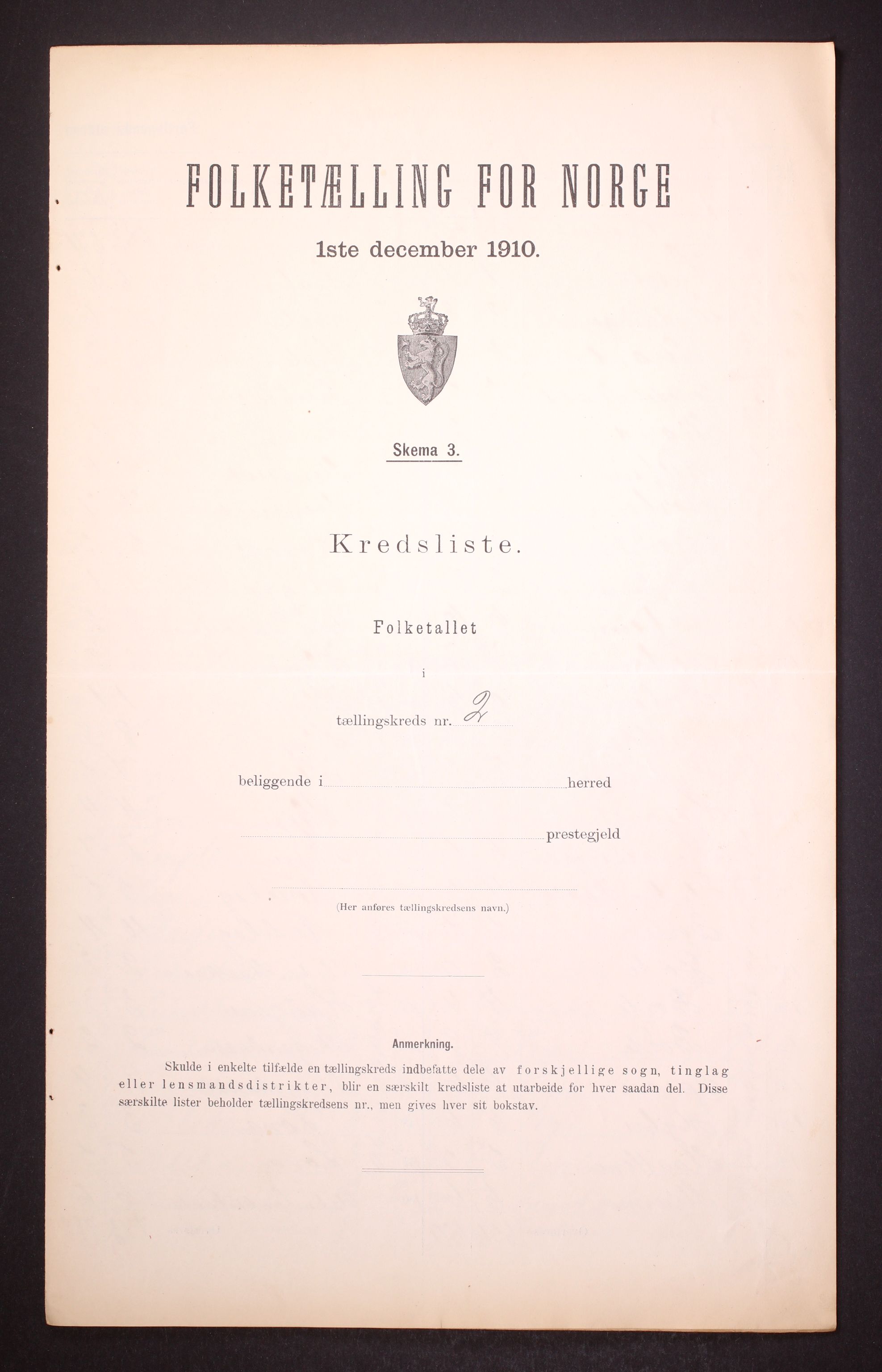 RA, Folketelling 1910 for 0820 Lunde herred, 1910, s. 10