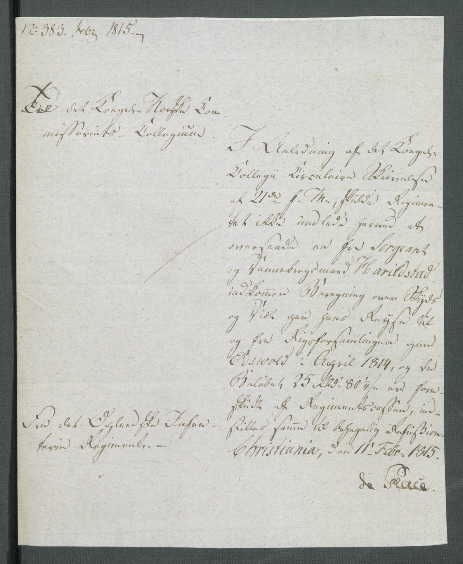 5. departement for finans-, handels- og tollfaget, RA/S-3893/C/Cb/L0014: Regninger fra Riksforsamlingens deputerede, 1814, s. 148