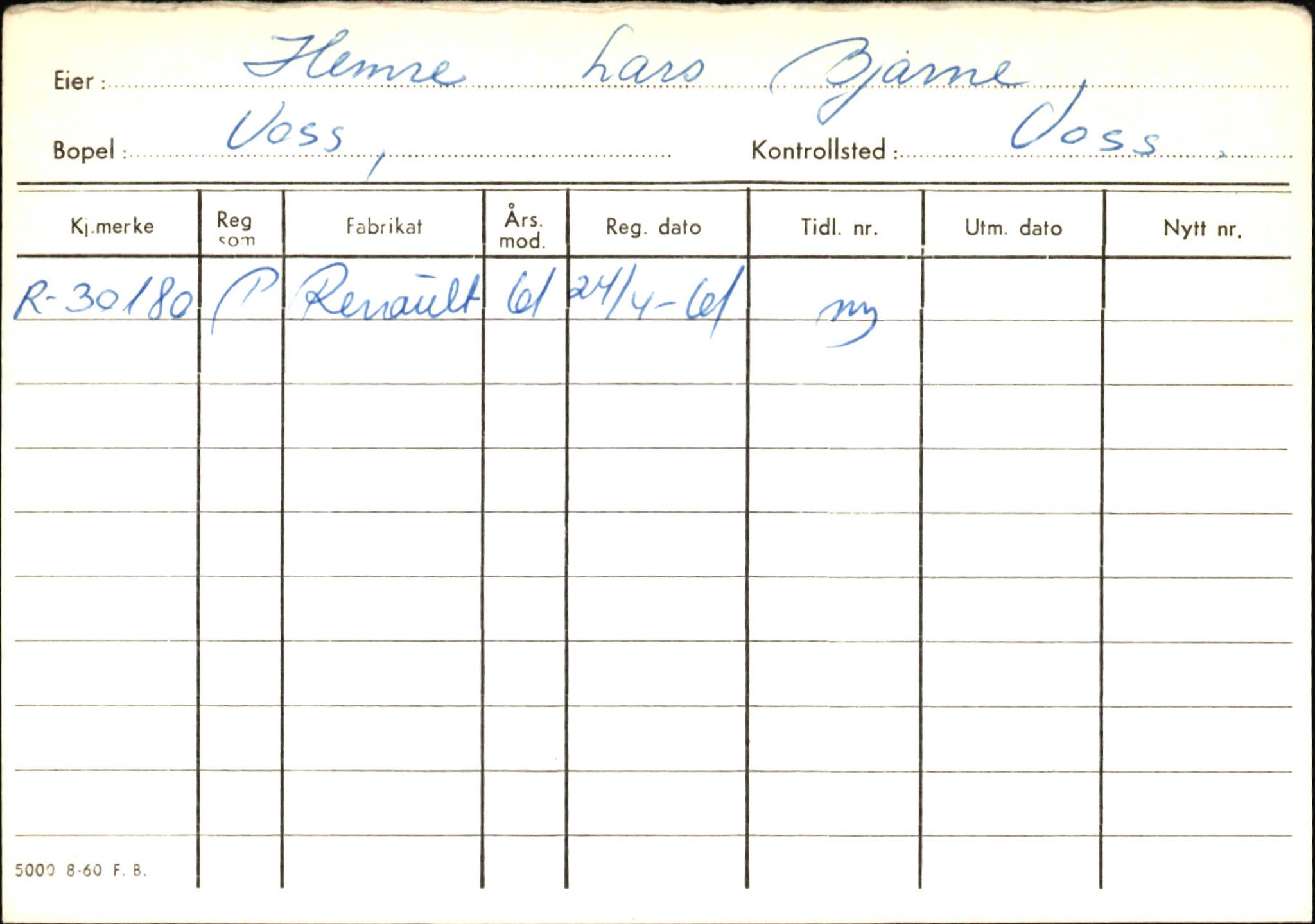 Statens vegvesen, Hordaland vegkontor, AV/SAB-A-5201/2/Ha/L0022: R-eierkort H, 1920-1971, s. 50