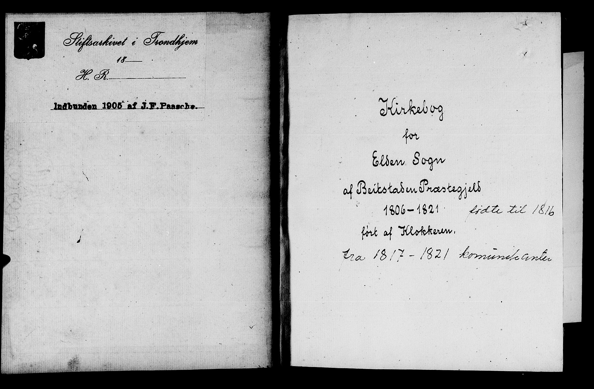 Ministerialprotokoller, klokkerbøker og fødselsregistre - Nord-Trøndelag, AV/SAT-A-1458/742/L0410: Klokkerbok nr. 742C01, 1806-1821