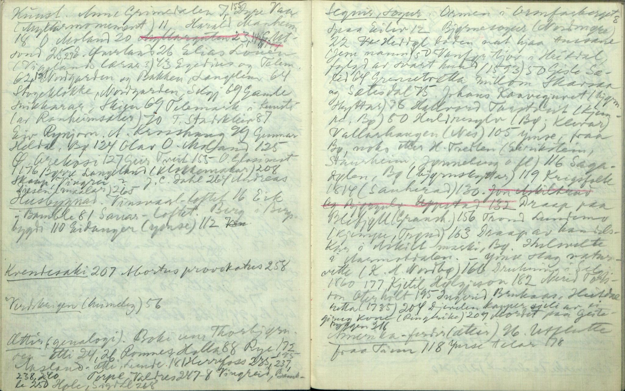 Rikard Berge, TEMU/TGM-A-1003/H/L0096: 96: Utklypp. Register l, 1918