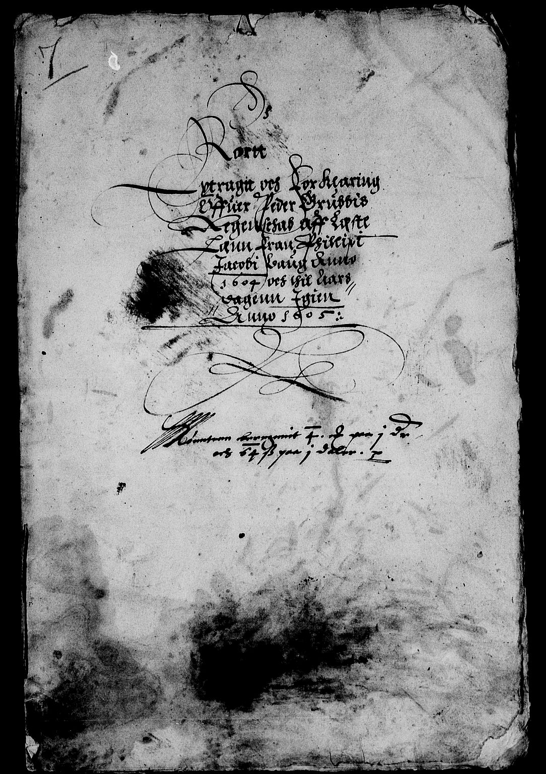 Rentekammeret inntil 1814, Reviderte regnskaper, Lensregnskaper, AV/RA-EA-5023/R/Rb/Rbr/L0001: Lista len, 1604-1606
