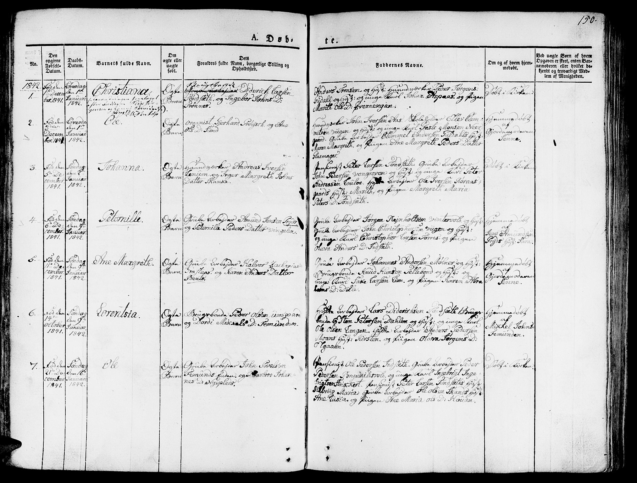 Ministerialprotokoller, klokkerbøker og fødselsregistre - Sør-Trøndelag, SAT/A-1456/681/L0930: Ministerialbok nr. 681A08, 1829-1844, s. 150