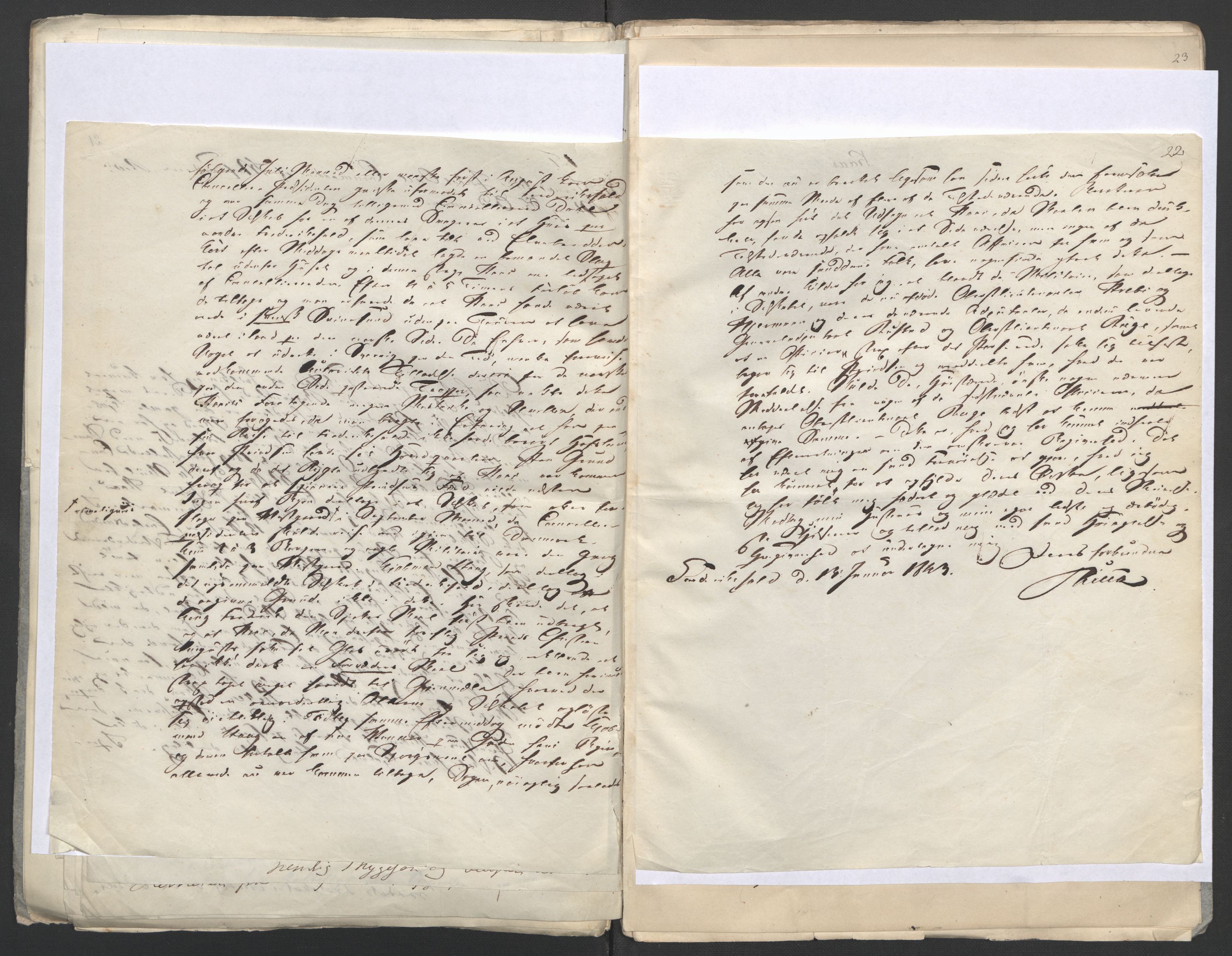 Faye, Andreas, AV/RA-PA-0015/F/Fh/L0028/0003: -- / Optegnelser ang. begivenhedene 1807-1814 af Thulstrup, L. Stoud Platou, C. St. Platou, G. Sverdrup, Løvenskiold m.fl. (afg. i samme anledning), s. 24