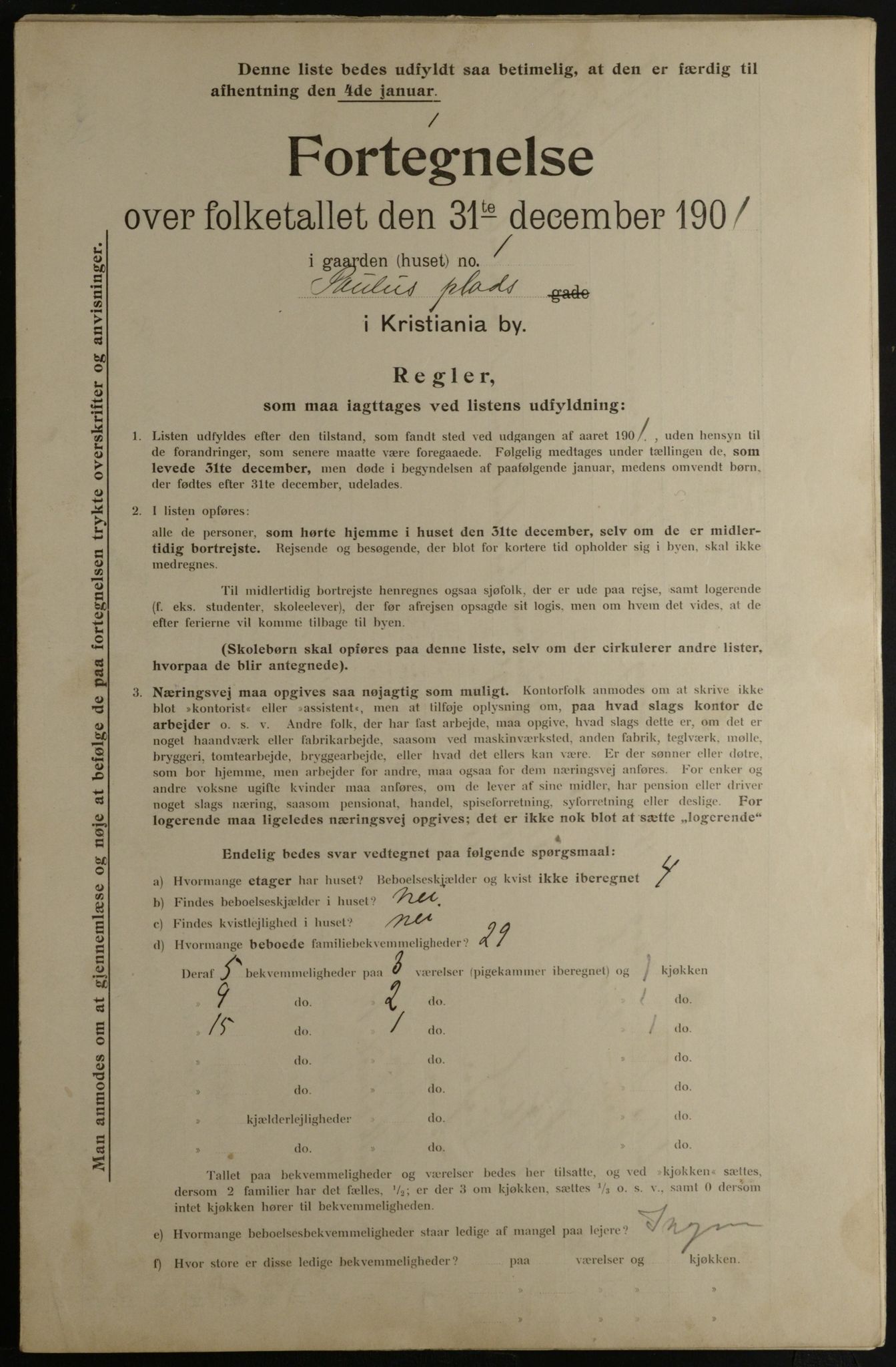 OBA, Kommunal folketelling 31.12.1901 for Kristiania kjøpstad, 1901, s. 12049