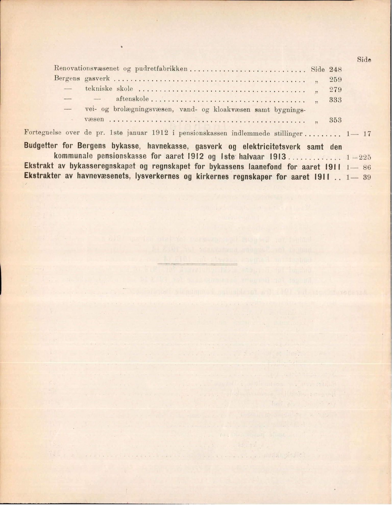 Bergen kommune. Formannskapet, BBA/A-0003/Ad/L0087: Bergens Kommuneforhandlinger, hele 1912 og første halvår i 1913, bind II, 1912-1913