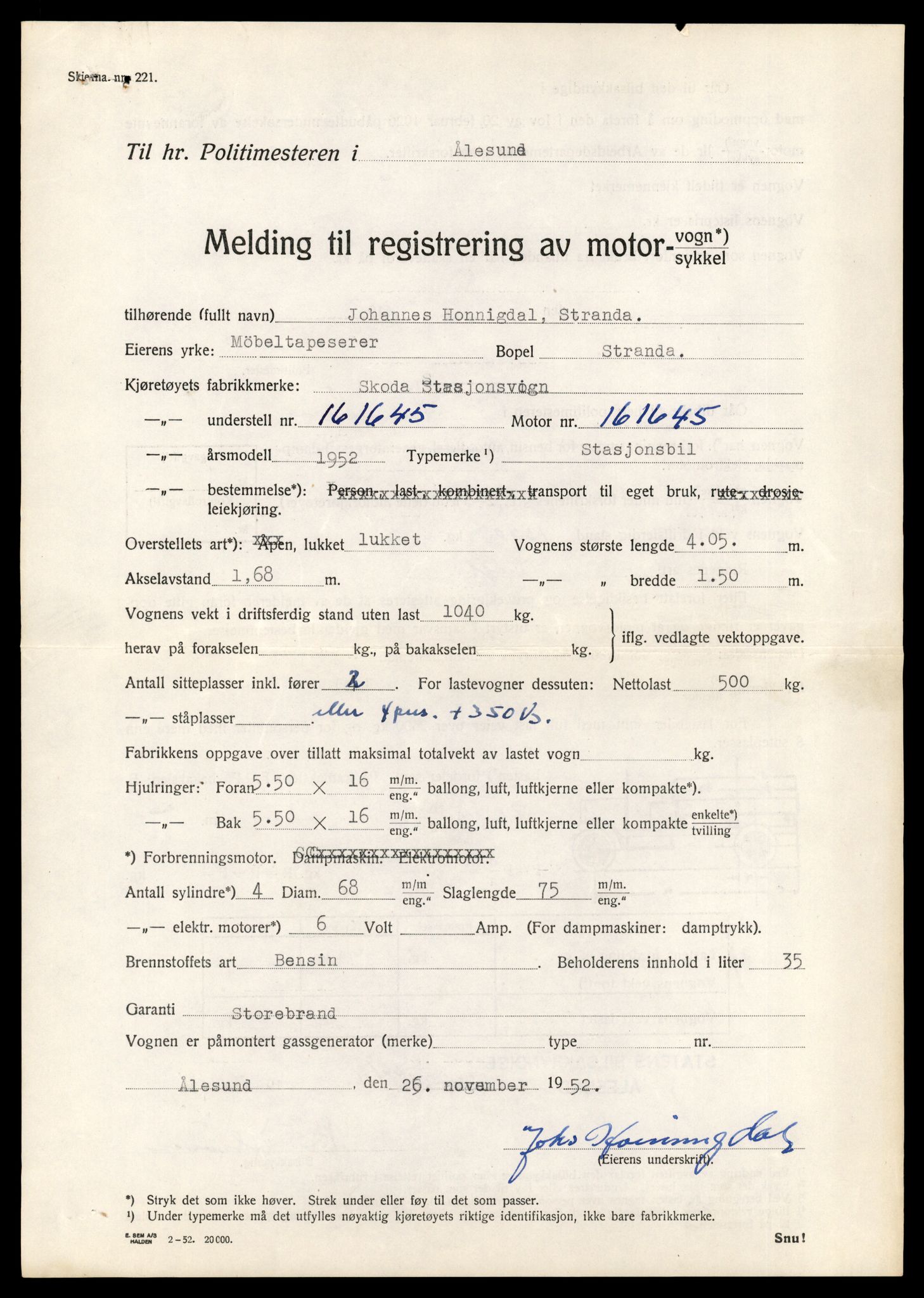 Møre og Romsdal vegkontor - Ålesund trafikkstasjon, AV/SAT-A-4099/F/Fe/L0042: Registreringskort for kjøretøy T 13906 - T 14079, 1927-1998, s. 2083
