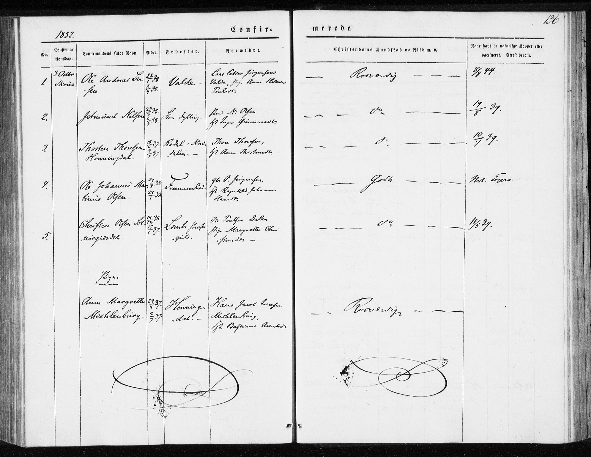 Ministerialprotokoller, klokkerbøker og fødselsregistre - Møre og Romsdal, AV/SAT-A-1454/528/L0415: Residerende kapellans bok nr. 528B03, 1843-1852, s. 136