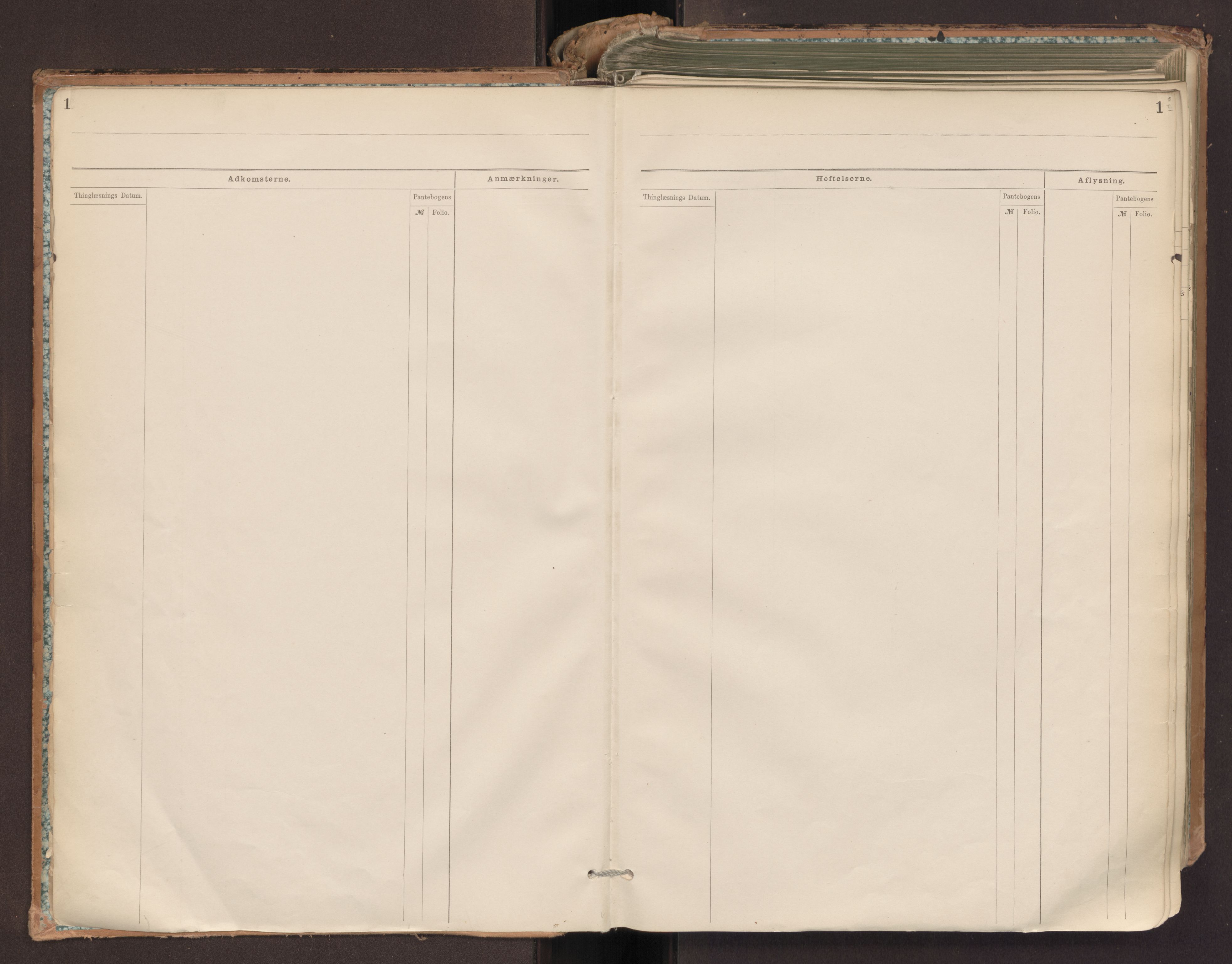 Oslo byskriverembete, AV/SAO-A-10227/G/Ga/Gab/Gabd/L0002: Panteregister nr. XII Ø, 1882-1946, s. 1