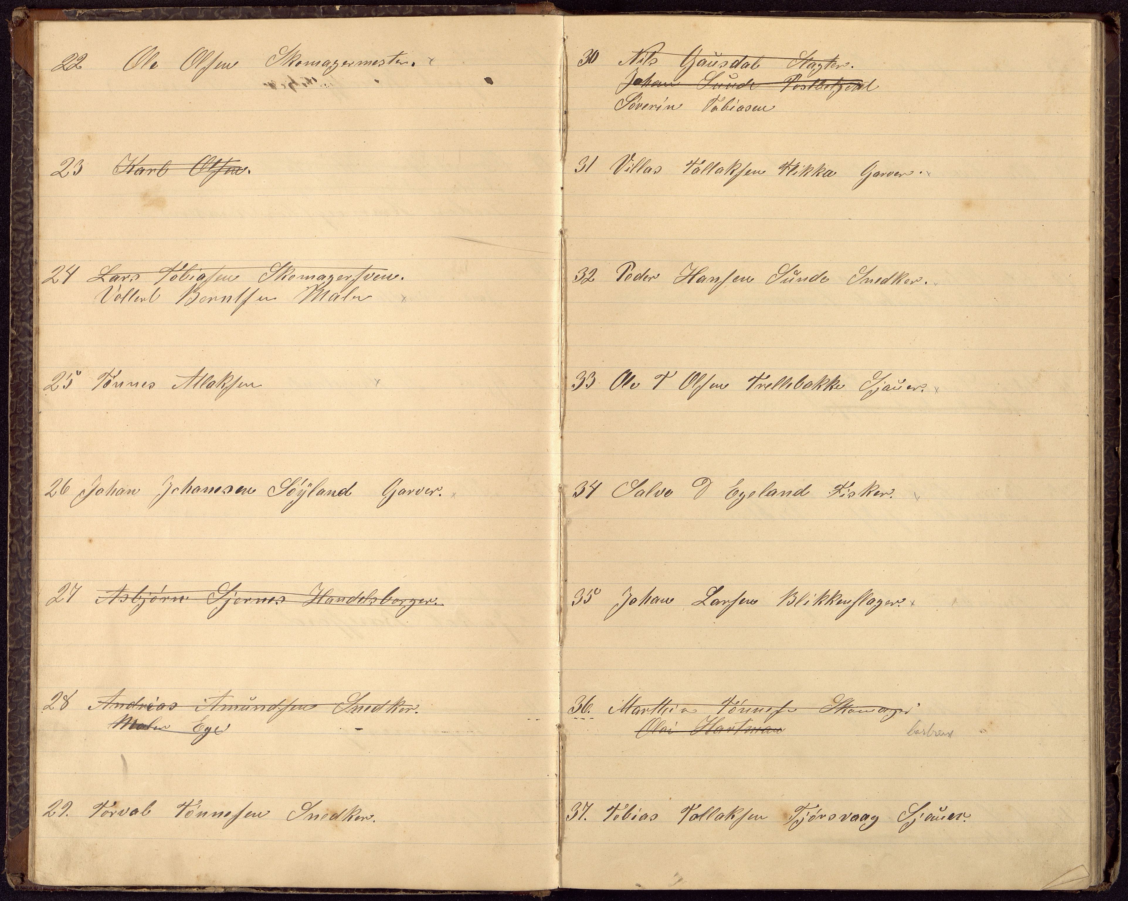 Flekkefjord By - Brannretten/ Brannstyret, ARKSOR/1004FG740/C/L0002: Liste over brannmannskaper, 1917