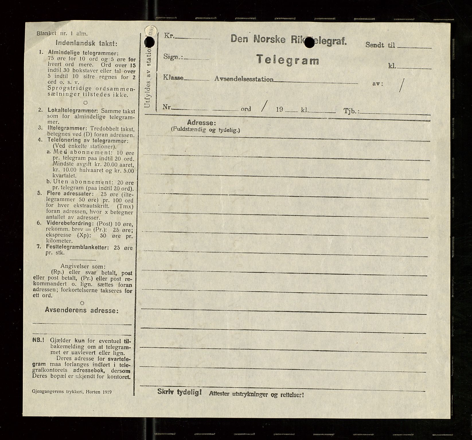 Pa 1521 - A/S Norske Shell, AV/SAST-A-101915/E/Ea/Eaa/L0007: Sjefskorrespondanse, 1919, s. 30