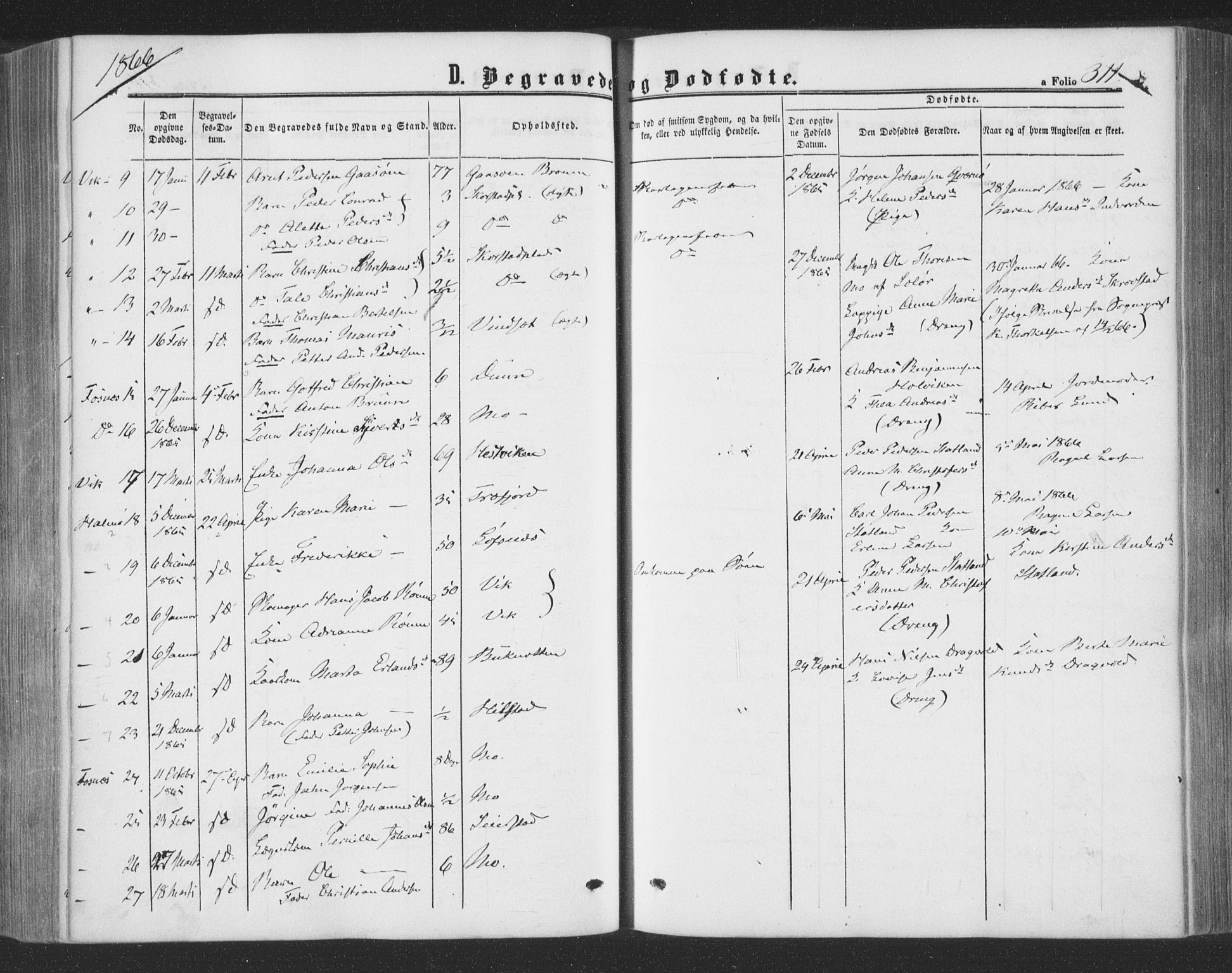 Ministerialprotokoller, klokkerbøker og fødselsregistre - Nord-Trøndelag, SAT/A-1458/773/L0615: Ministerialbok nr. 773A06, 1857-1870, s. 311