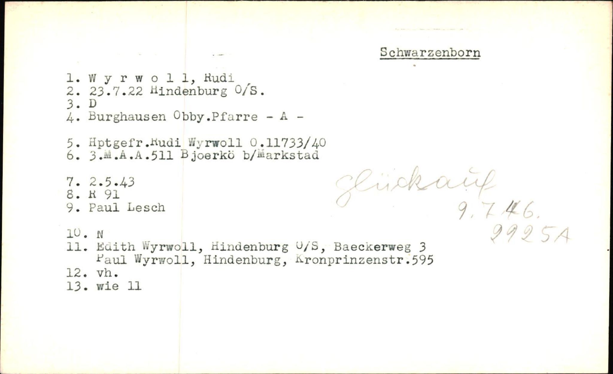 Hjemsendte tyskere , RA/RAFA-6487/D/Db/L0029: Wilke-Zywitz, 1945-1947, s. 769