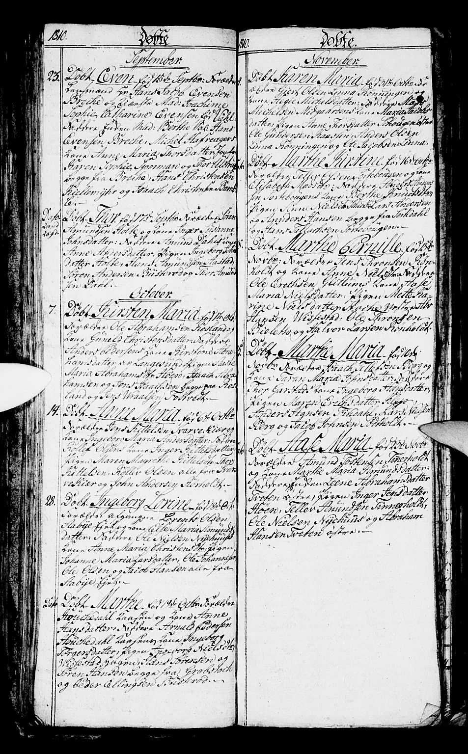 Bamble kirkebøker, AV/SAKO-A-253/G/Ga/L0004: Klokkerbok nr. I 4, 1808-1814