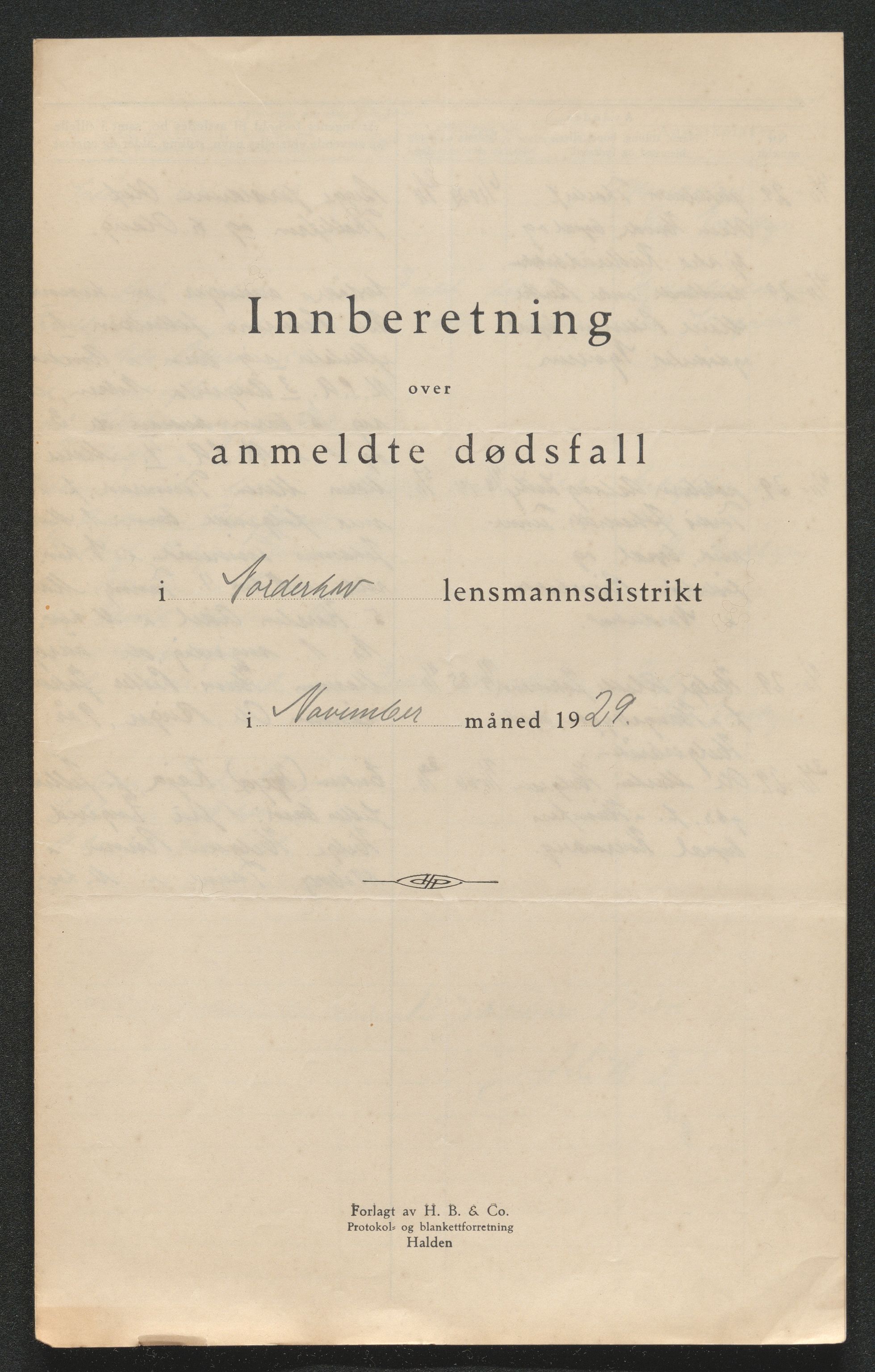 Ringerike sorenskriveri, AV/SAKO-A-105/H/Ha/Hab/L0013: Dødsfallslister Norderhov, 1924-1930