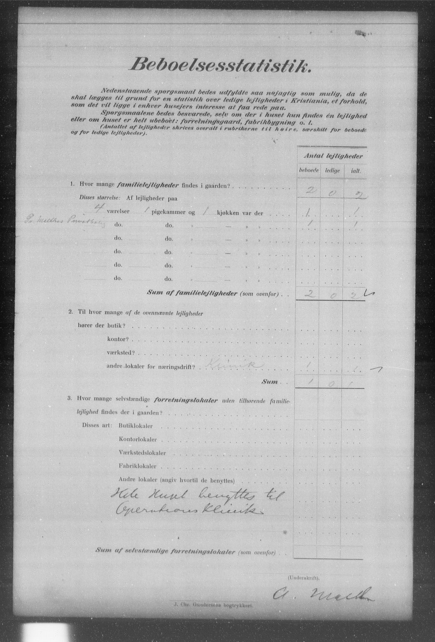 OBA, Kommunal folketelling 31.12.1903 for Kristiania kjøpstad, 1903, s. 20795