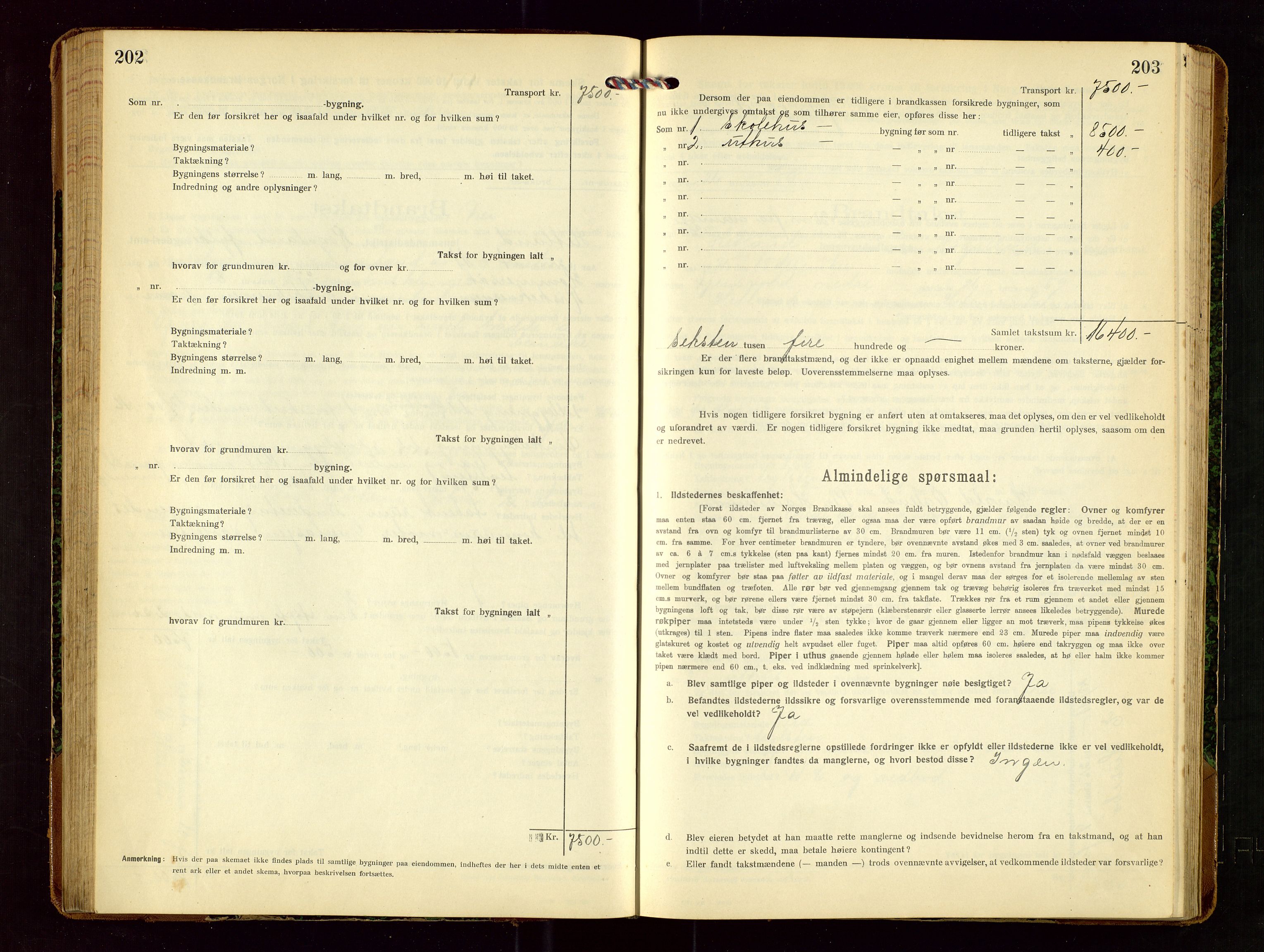 Hetland lensmannskontor, AV/SAST-A-100101/Gob/L0002: "Brandtakstprotokol", 1918-1932, s. 202-203