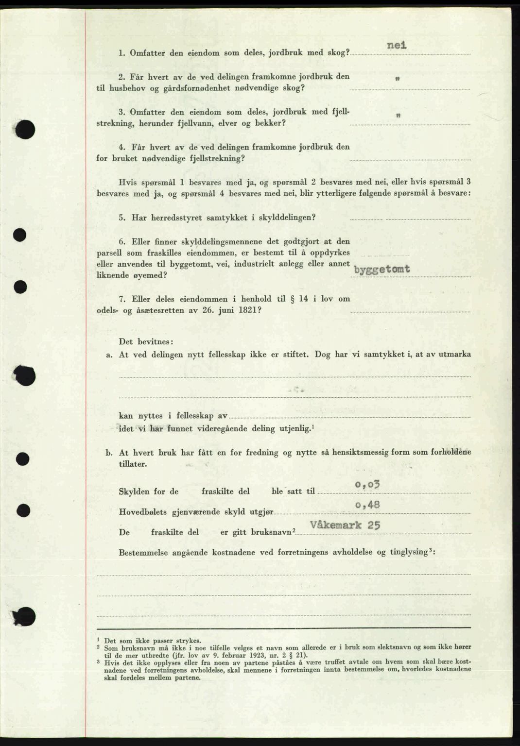 Idd og Marker sorenskriveri, AV/SAO-A-10283/G/Gb/Gbb/L0008: Pantebok nr. A8, 1946-1946, Dagboknr: 648/1946