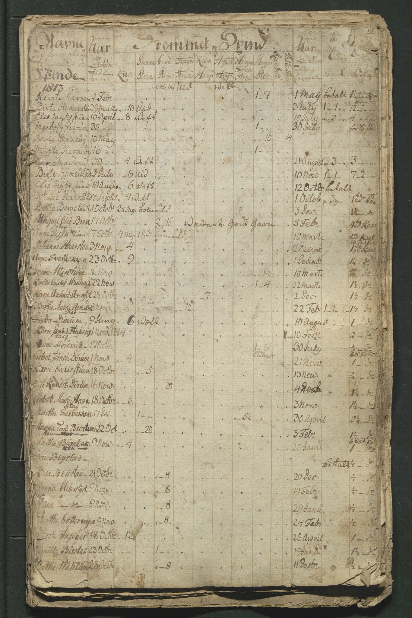 Åker i Vang, Hedmark, og familien Todderud, AV/SAH-ARK-010/G/Ga/L0003/0006: Dagbøker / Dagbok, 1813-1845