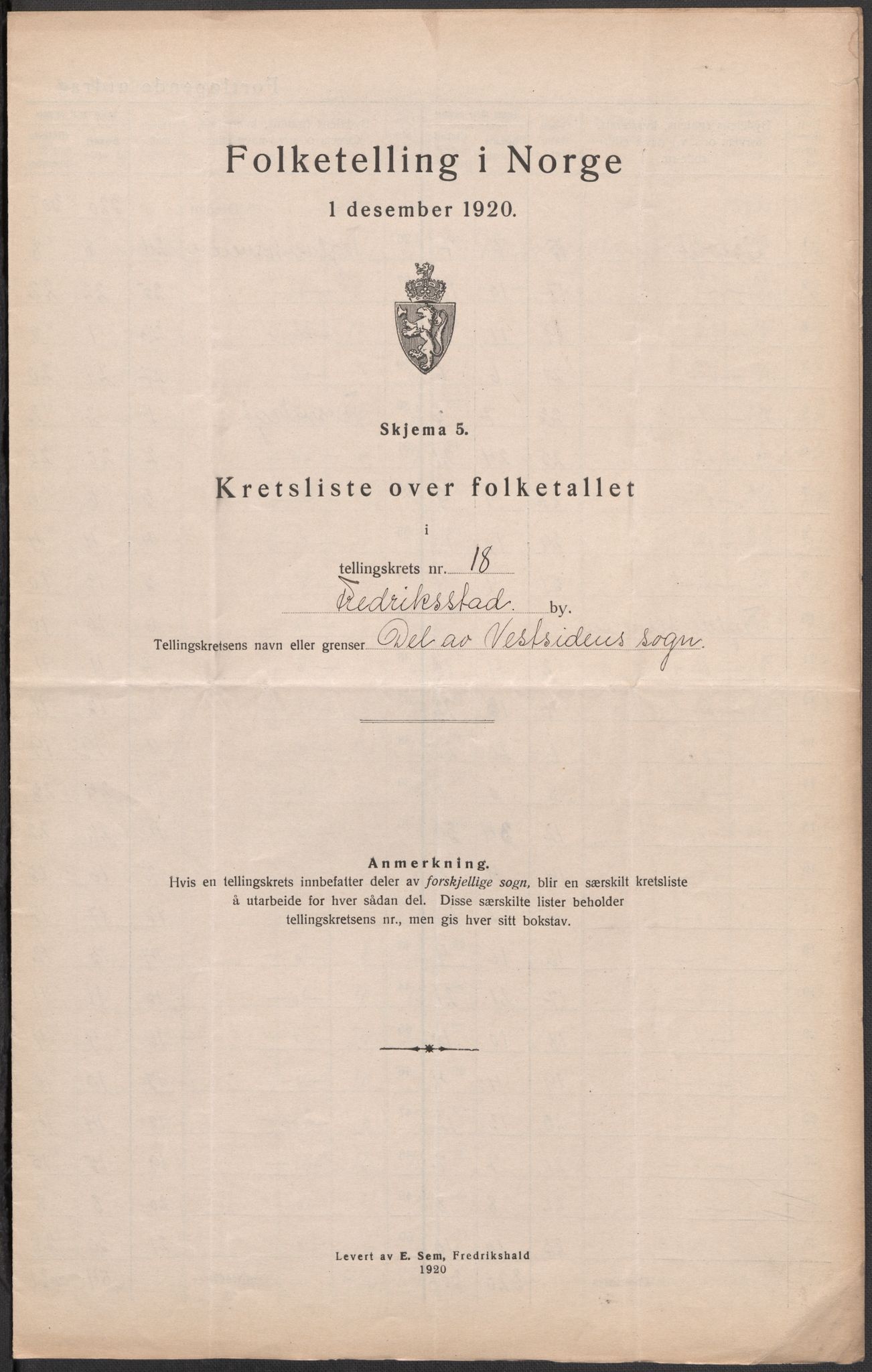 SAO, Folketelling 1920 for 0103 Fredrikstad kjøpstad, 1920, s. 56