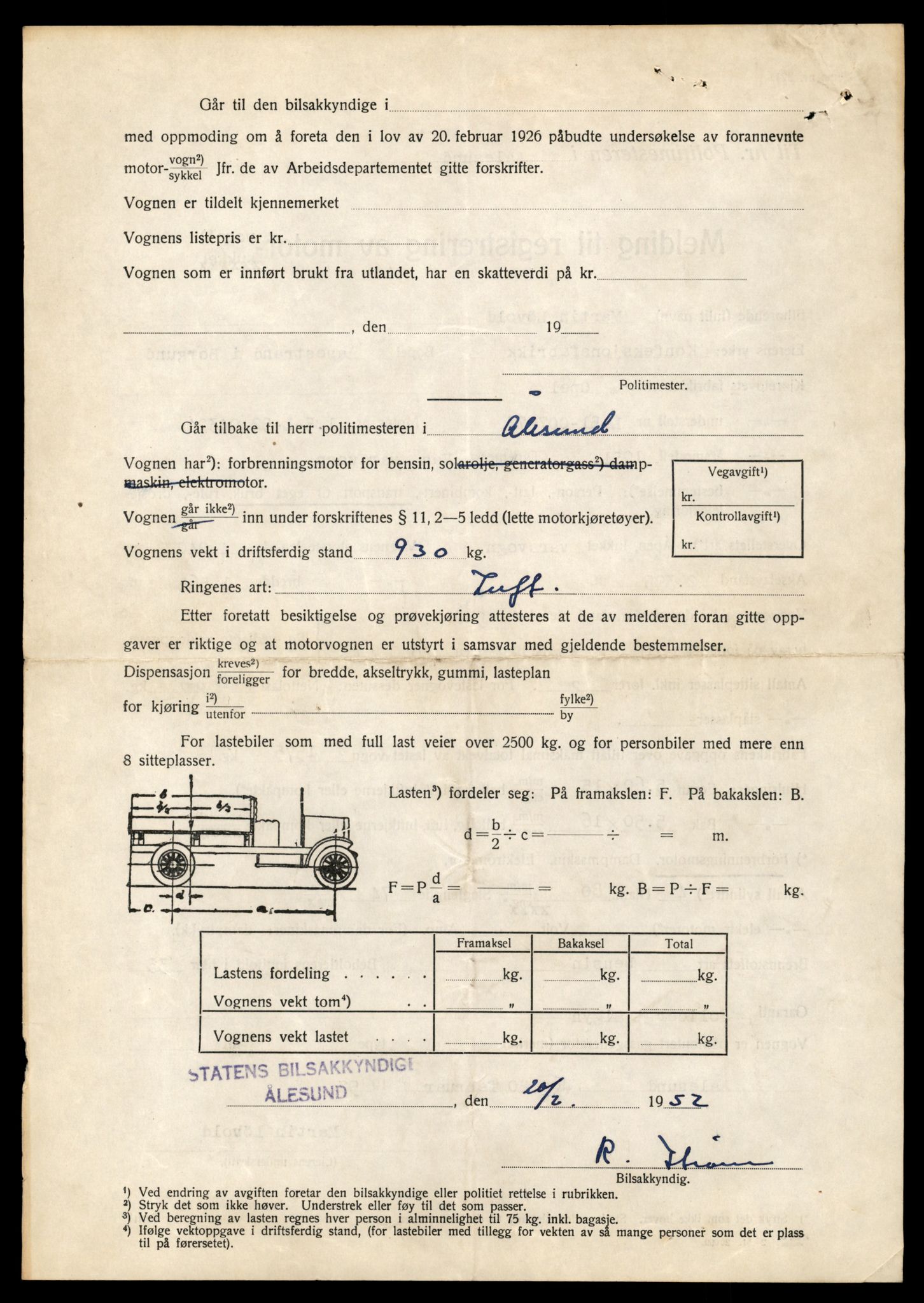 Møre og Romsdal vegkontor - Ålesund trafikkstasjon, AV/SAT-A-4099/F/Fe/L0046: Registreringskort for kjøretøy T 14445 - T 14579, 1927-1998