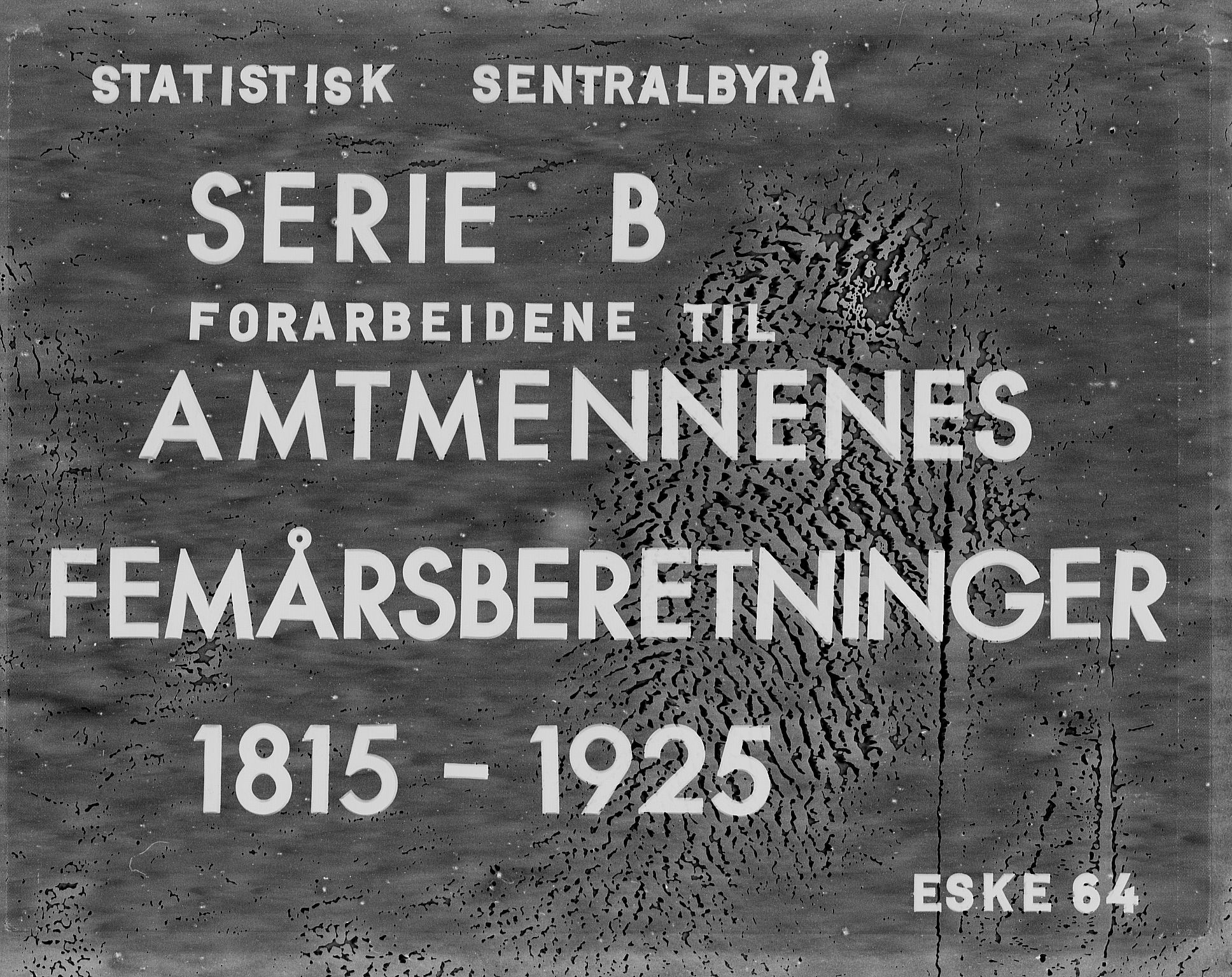 Statistisk sentralbyrå, Næringsøkonomiske emner, Generelt - Amtmennenes femårsberetninger, AV/RA-S-2233/F/Fa/L0064: --, 1885, s. 1