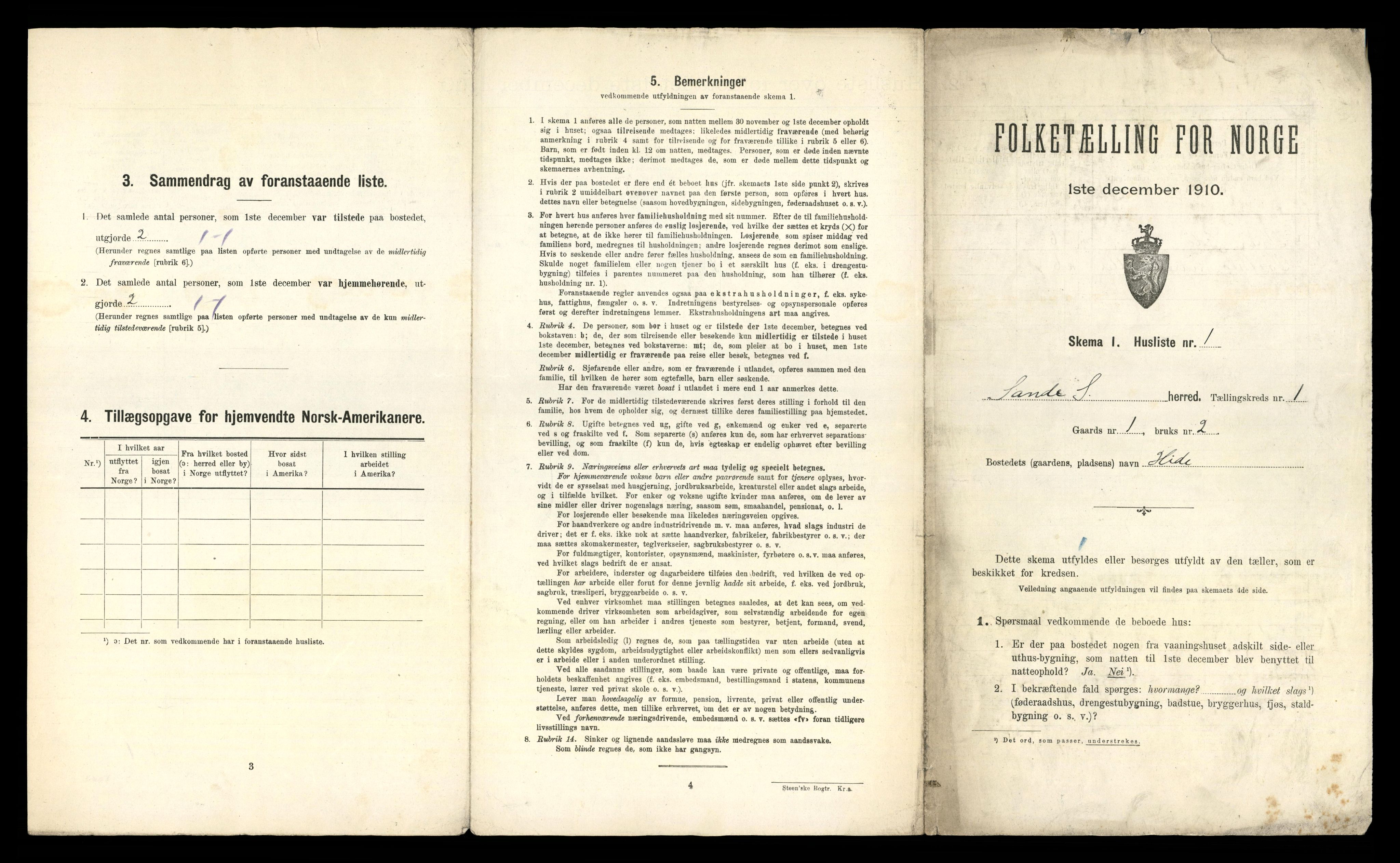 RA, Folketelling 1910 for 1514 Sande herred, 1910, s. 38