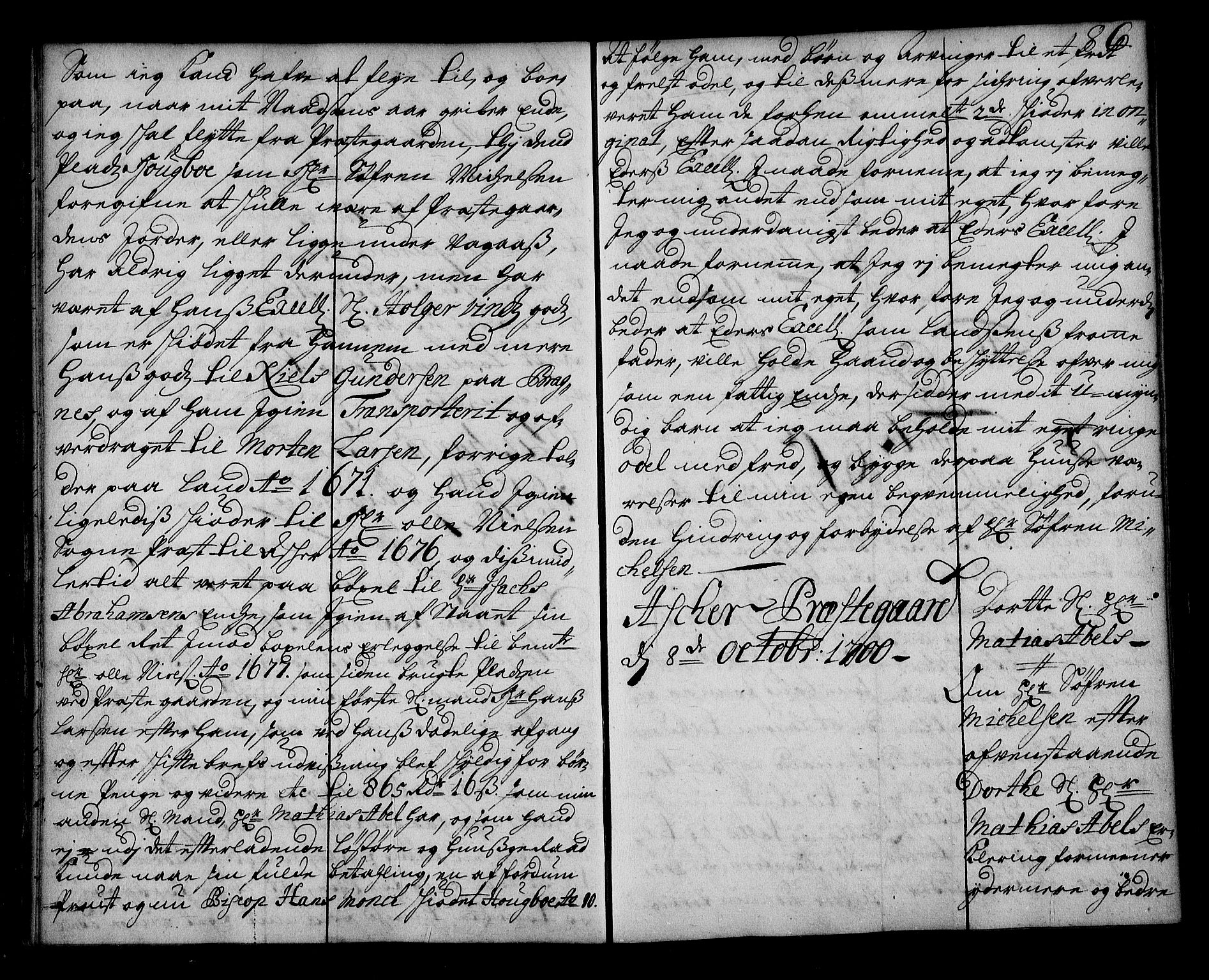 Stattholderembetet 1572-1771, AV/RA-EA-2870/Ae/L0012: Supplikasjons- og resolusjonsprotokoll, 1700, s. 85b-86a