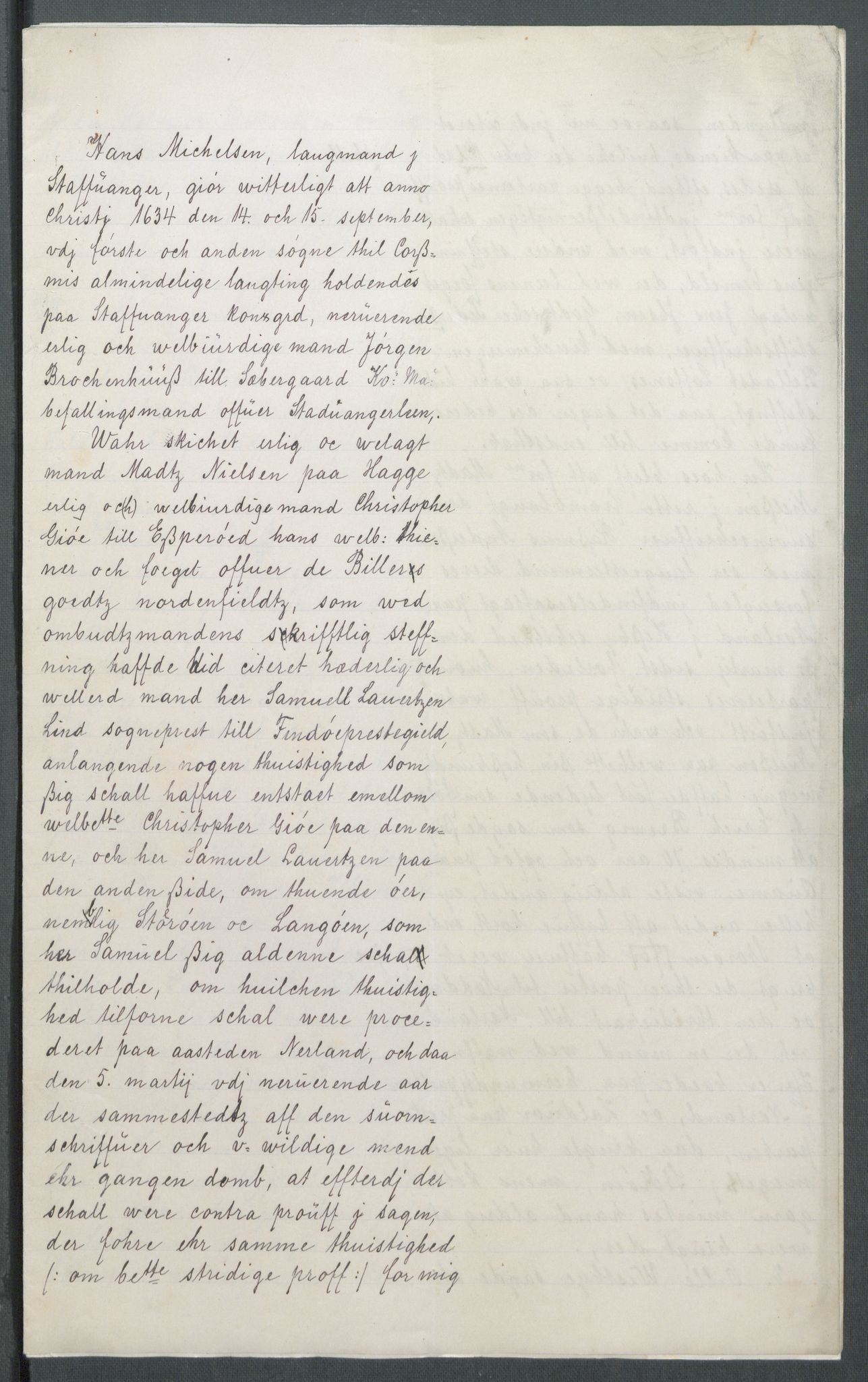 Riksarkivets diplomsamling, AV/RA-EA-5965/F02/L0146: Dokumenter, 1634, s. 28