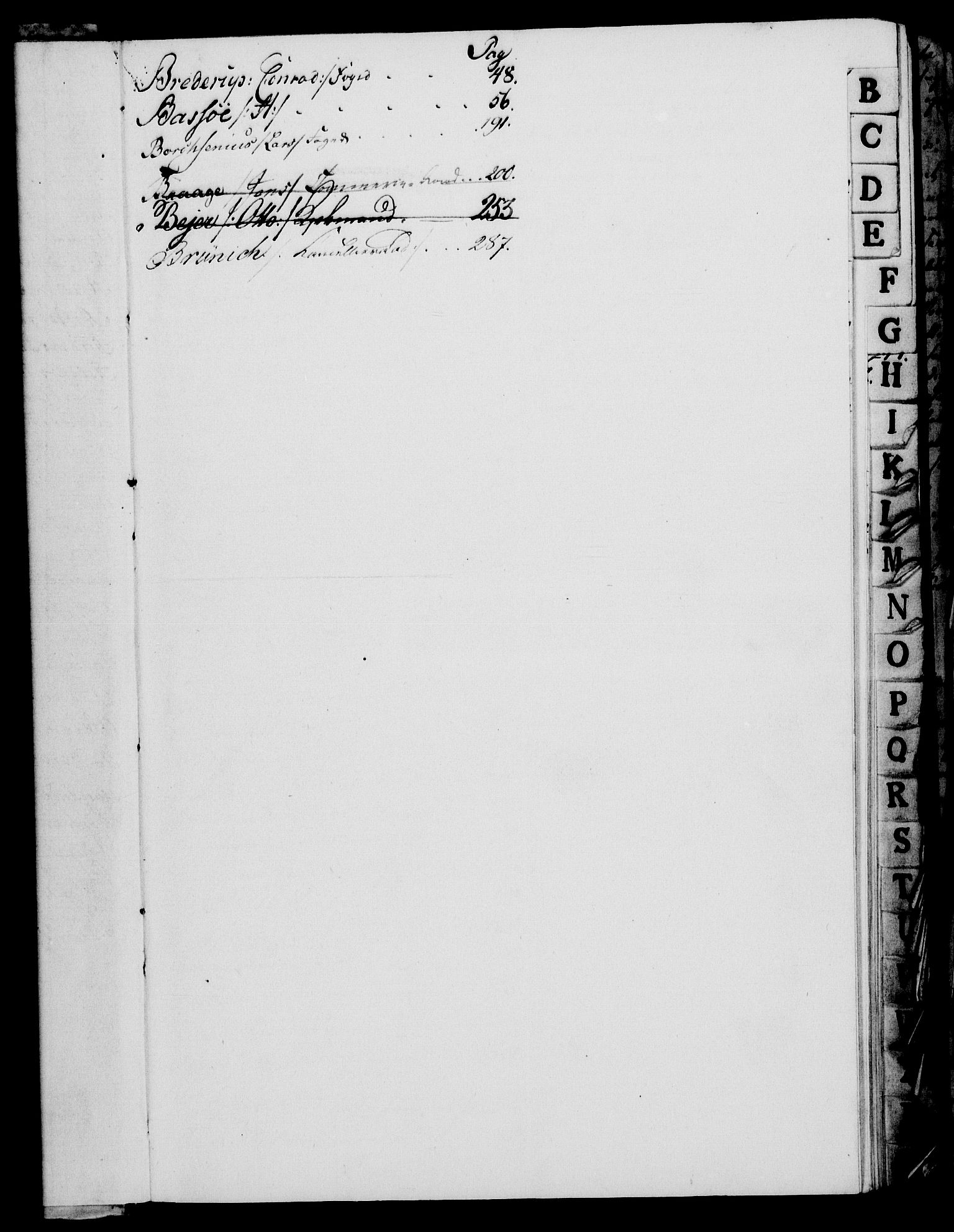 Rentekammeret, Kammerkanselliet, AV/RA-EA-3111/G/Gh/Ghd/L0006: Kausjonsprotokoll med register (merket RK 53.44), 1793-1813