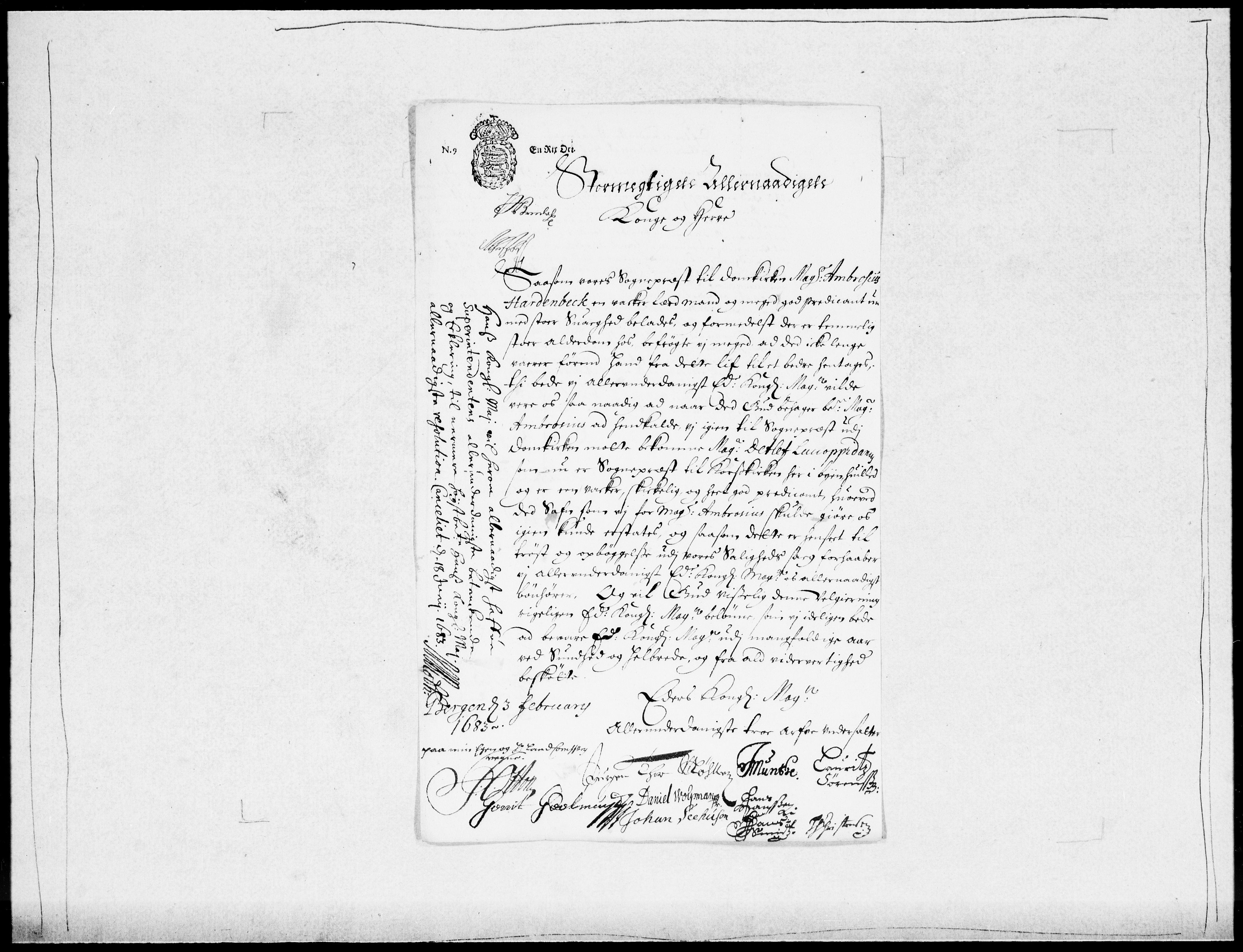 Danske Kanselli 1572-1799, AV/RA-EA-3023/F/Fc/Fcc/Fcca/L0036: Norske innlegg 1572-1799, 1683-1684, s. 139