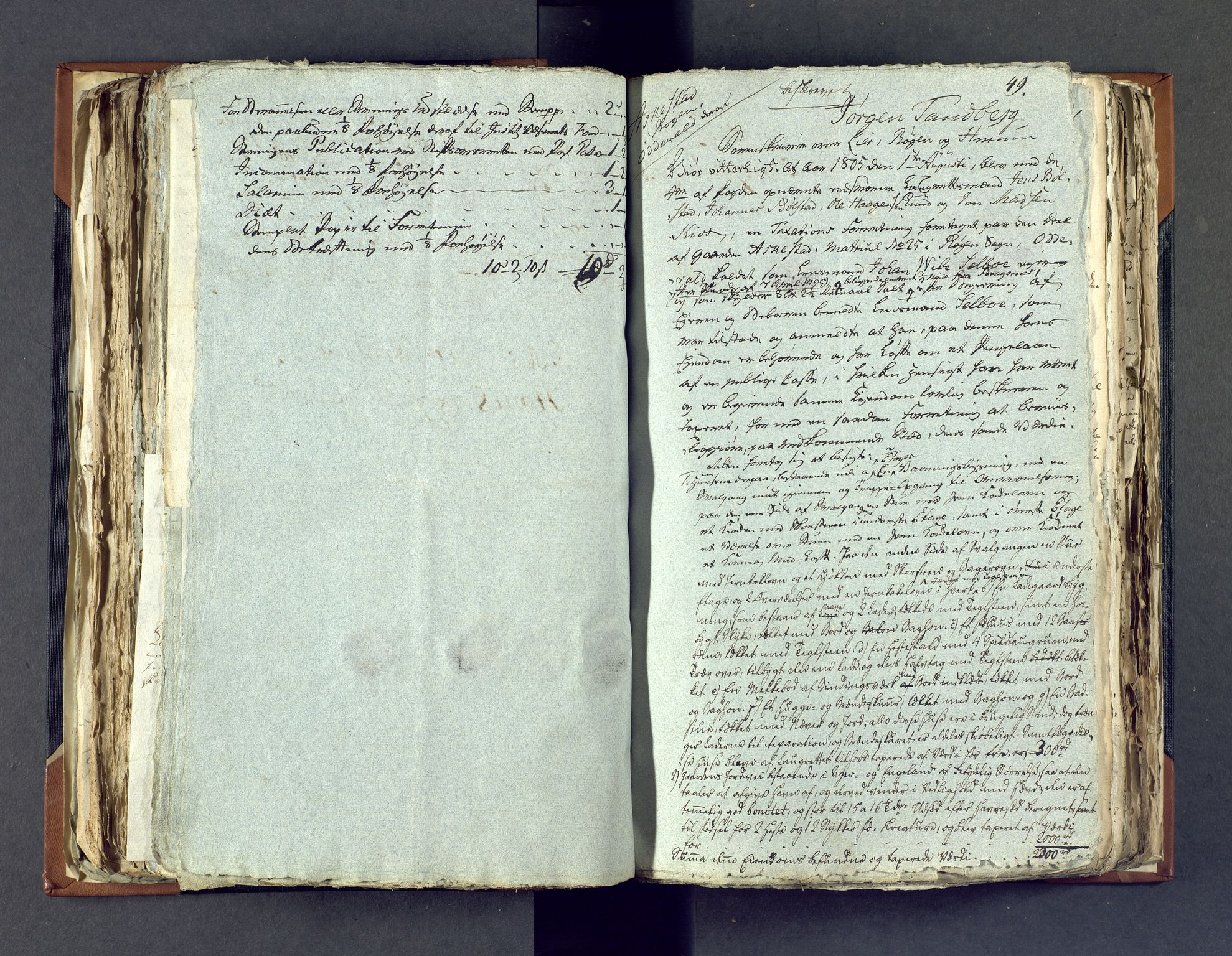 Lier, Røyken og Hurum sorenskriveri, SAKO/A-89/F/Fc/Fca/L0004a: Ekstrarettsprotokoll, 1804-1809