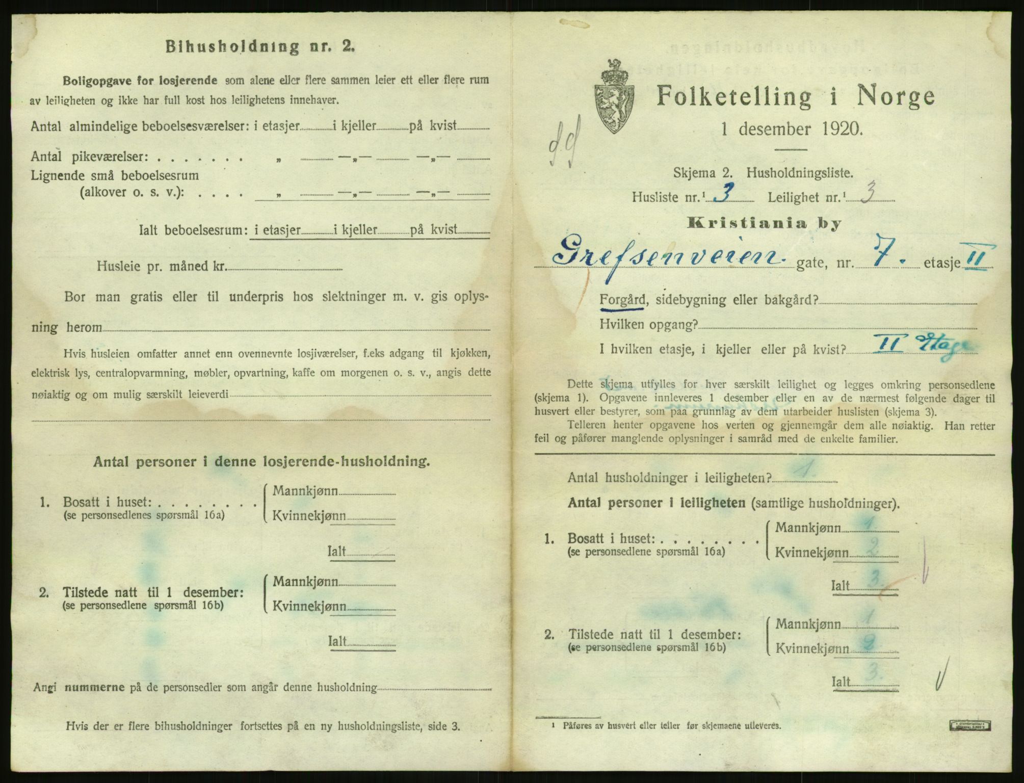 SAO, Folketelling 1920 for 0301 Kristiania kjøpstad, 1920, s. 29436