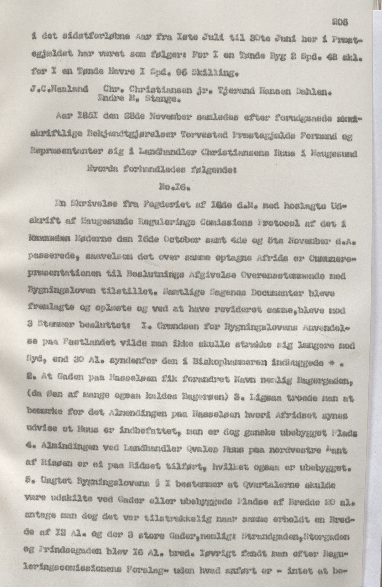 Torvastad kommune - Formannskapet, IKAR/K-101331/A/L0002: Avskrift av forhandlingsprotokoll, 1837-1855, s. 206