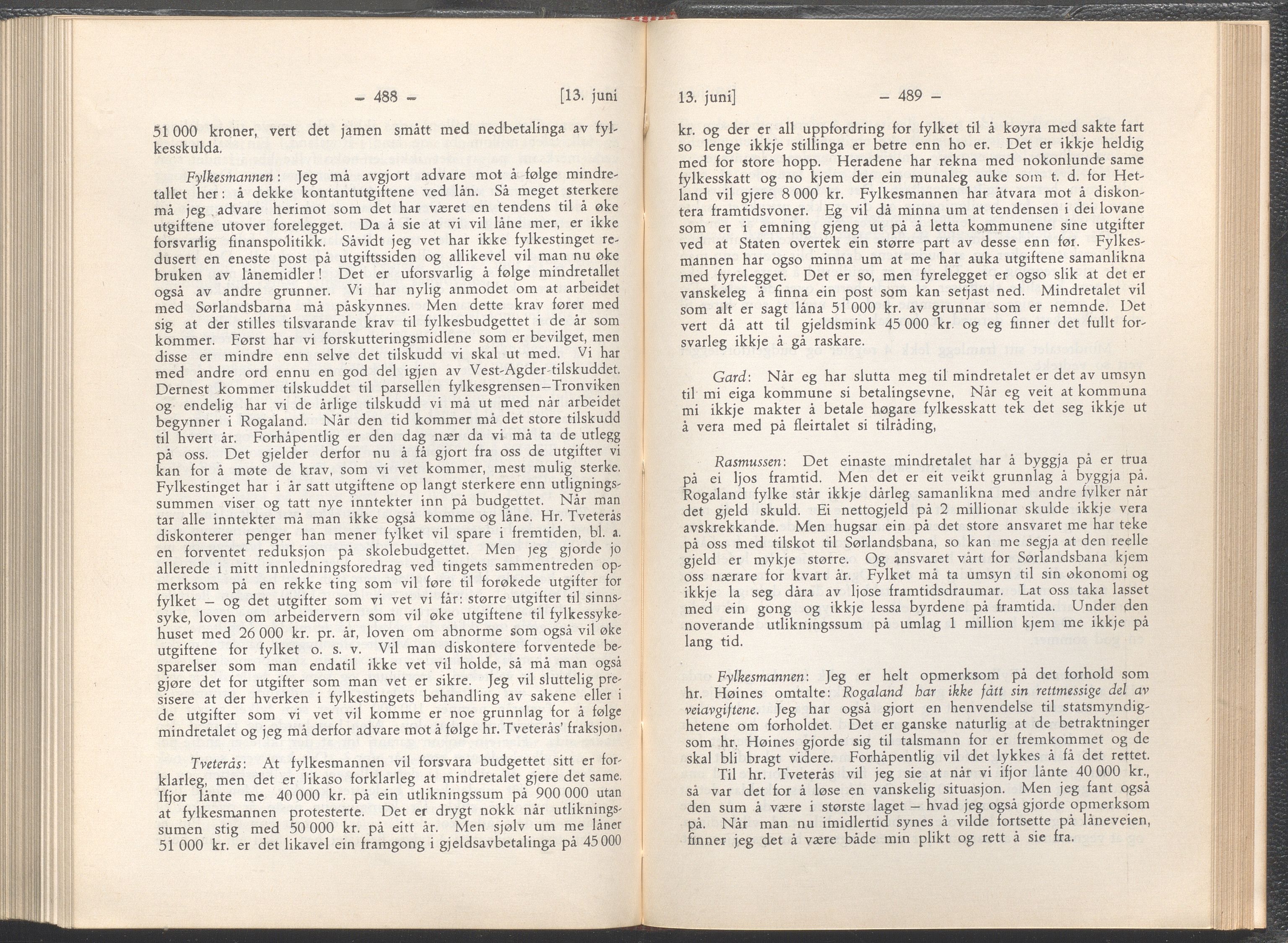 Rogaland fylkeskommune - Fylkesrådmannen , IKAR/A-900/A/Aa/Aaa/L0055: Møtebok , 1936, s. 488-489