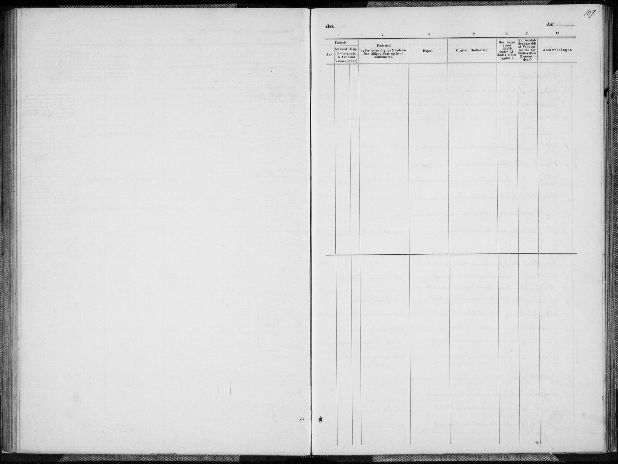 Oddernes sokneprestkontor, SAK/1111-0033/F/Fa/Fab/L0002: Ministerialbok nr. A 2, 1884-1903, s. 107