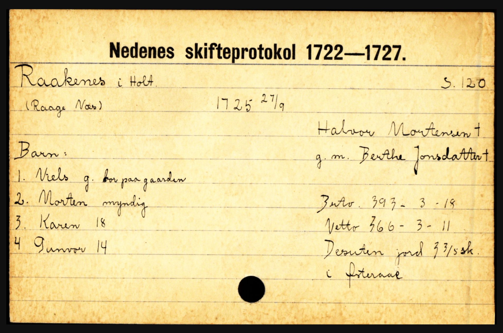 Nedenes sorenskriveri før 1824, AV/SAK-1221-0007/H, s. 25091