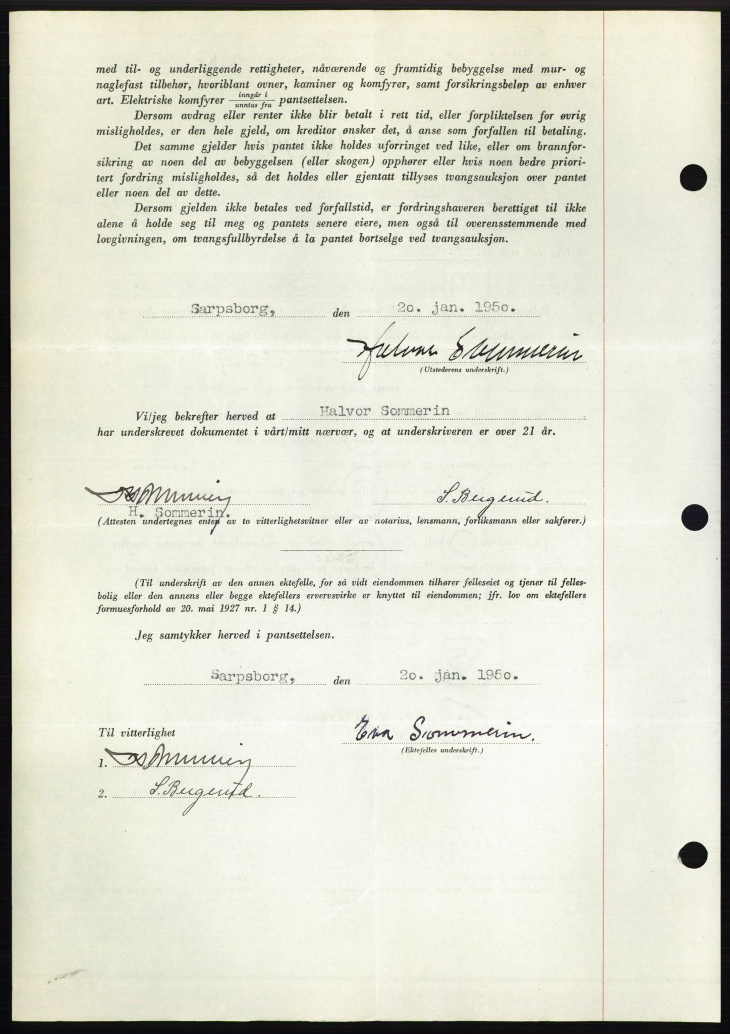 Moss sorenskriveri, SAO/A-10168: Pantebok nr. B23, 1949-1950, Dagboknr: 281/1950