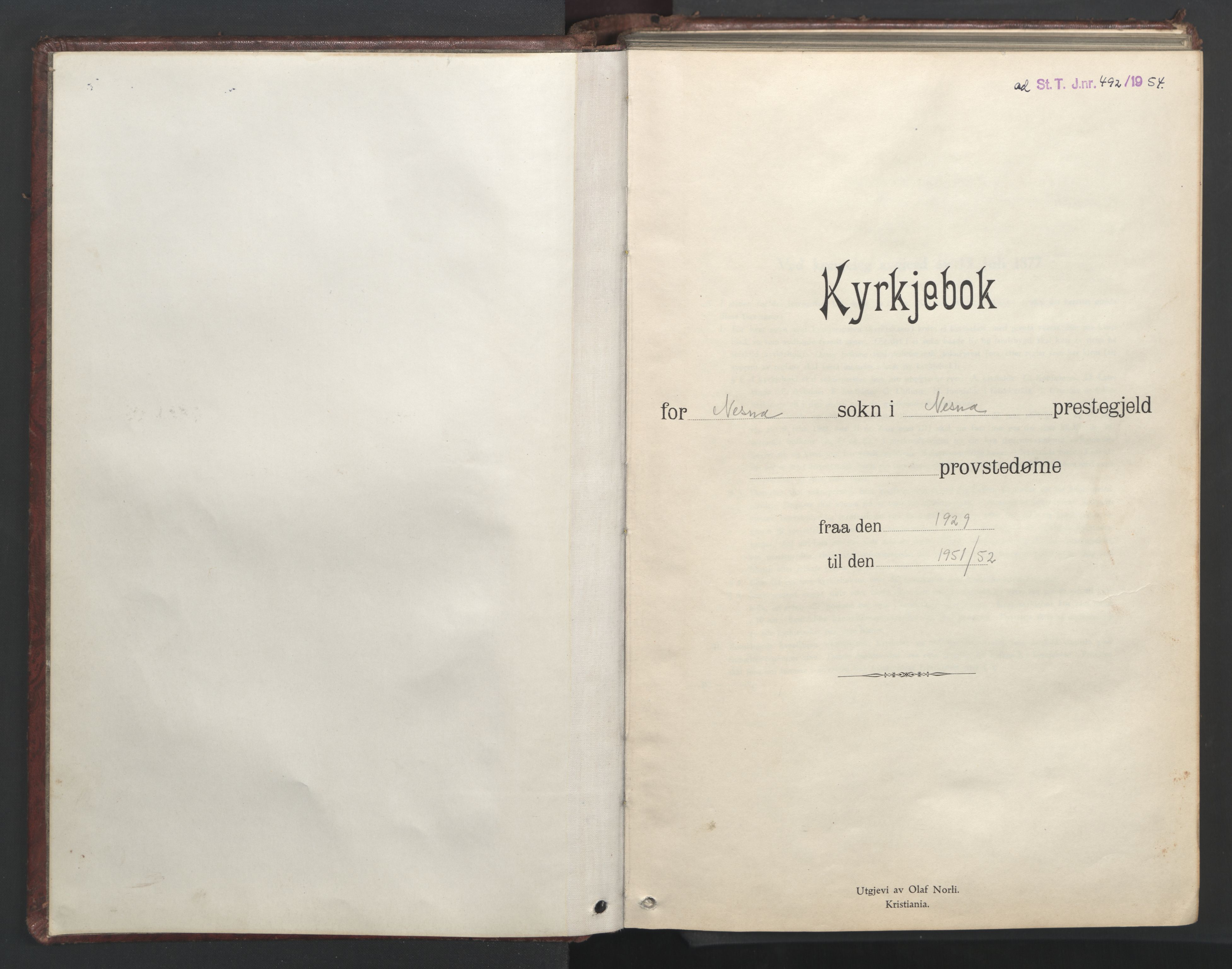 Ministerialprotokoller, klokkerbøker og fødselsregistre - Nordland, SAT/A-1459/838/L0561: Klokkerbok nr. 838C08, 1923-1953