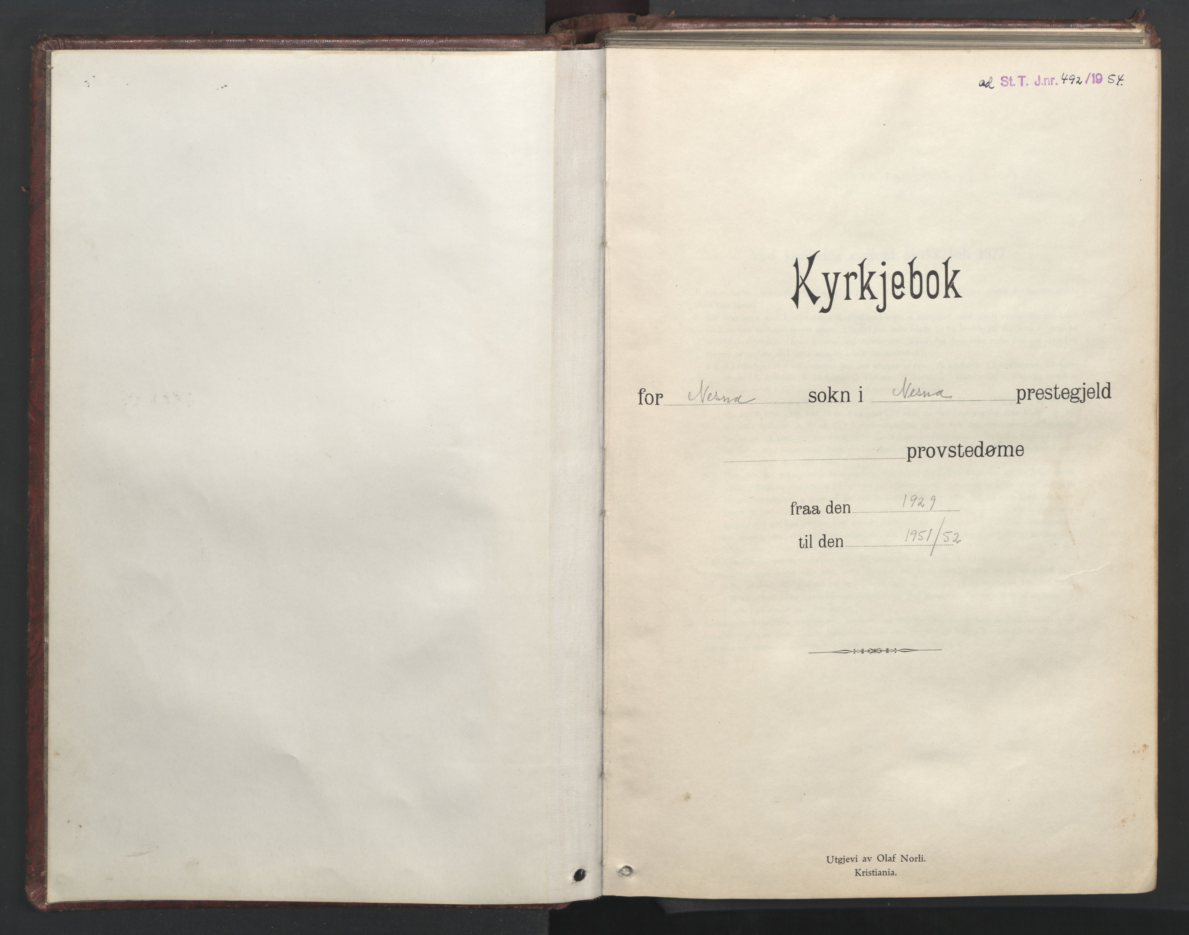 Ministerialprotokoller, klokkerbøker og fødselsregistre - Nordland, AV/SAT-A-1459/838/L0561: Klokkerbok nr. 838C08, 1923-1953