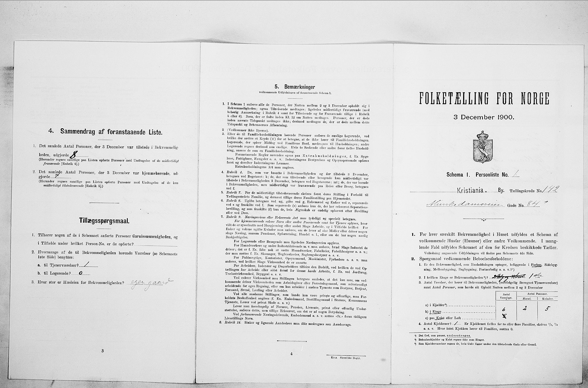 SAO, Folketelling 1900 for 0301 Kristiania kjøpstad, 1900, s. 61687