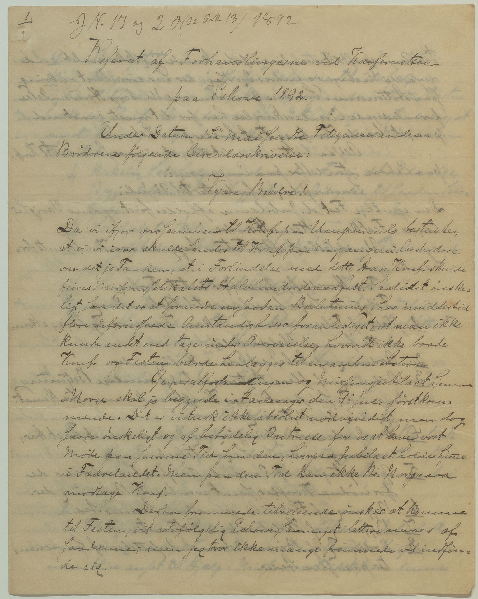 Det Norske Misjonsselskap - hovedadministrasjonen, VID/MA-A-1045/D/Da/Daa/L0039/0005: Konferansereferat og årsberetninger / Konferansereferat fra Sør-Afrika., 1892