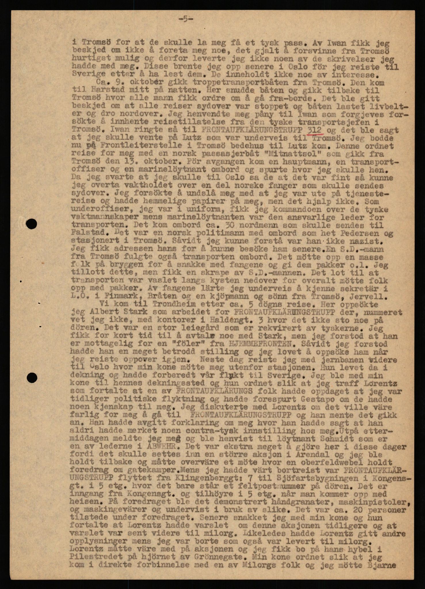 Forsvaret, Forsvarets overkommando II, AV/RA-RAFA-3915/D/Db/L0038: CI Questionaires. Tyske okkupasjonsstyrker i Norge. Østerrikere., 1945-1946, s. 146