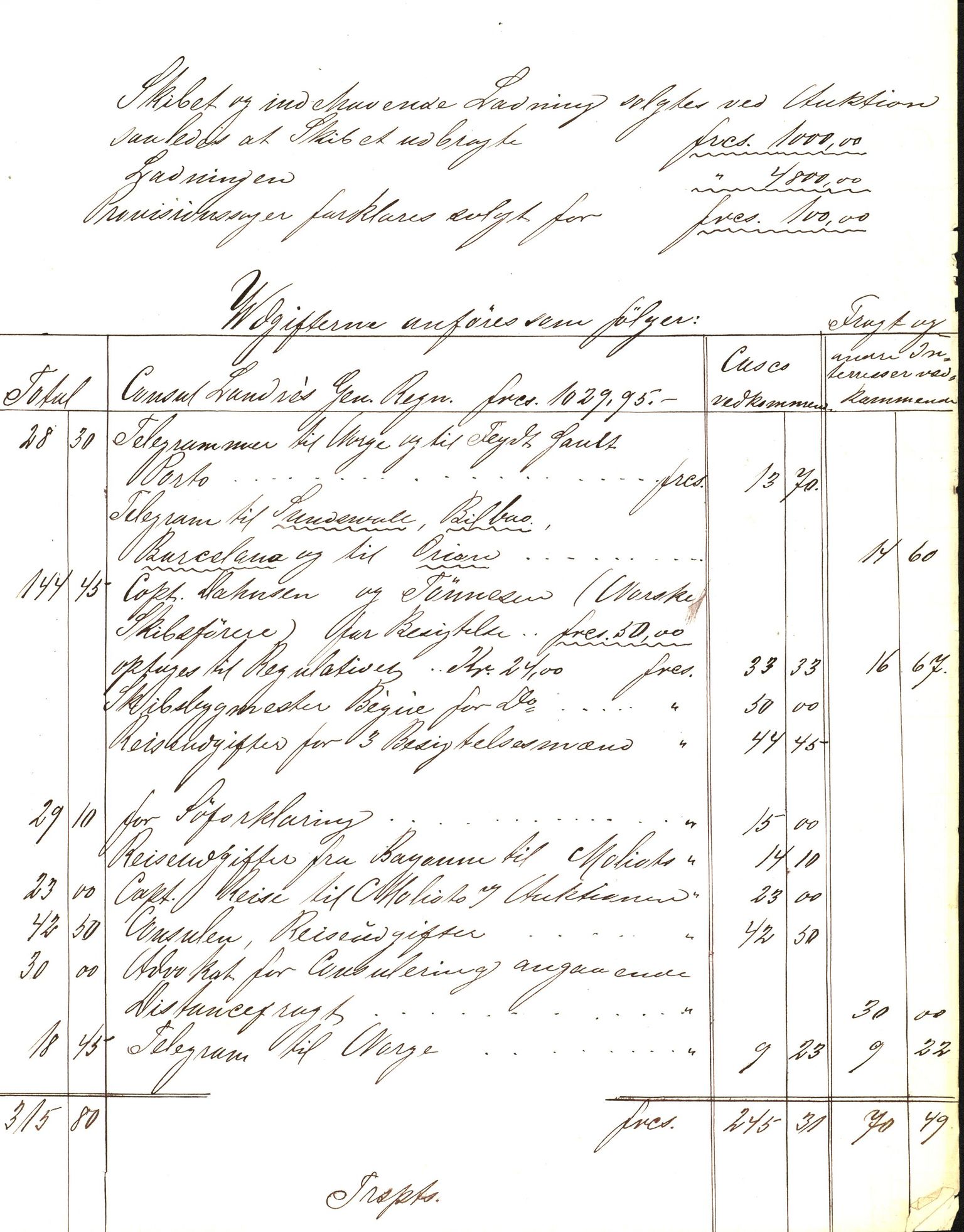 Pa 63 - Østlandske skibsassuranceforening, VEMU/A-1079/G/Ga/L0015/0001: Havaridokumenter / Borrestad, BertHA Rød, Lainetar, Laura, 1882, s. 4