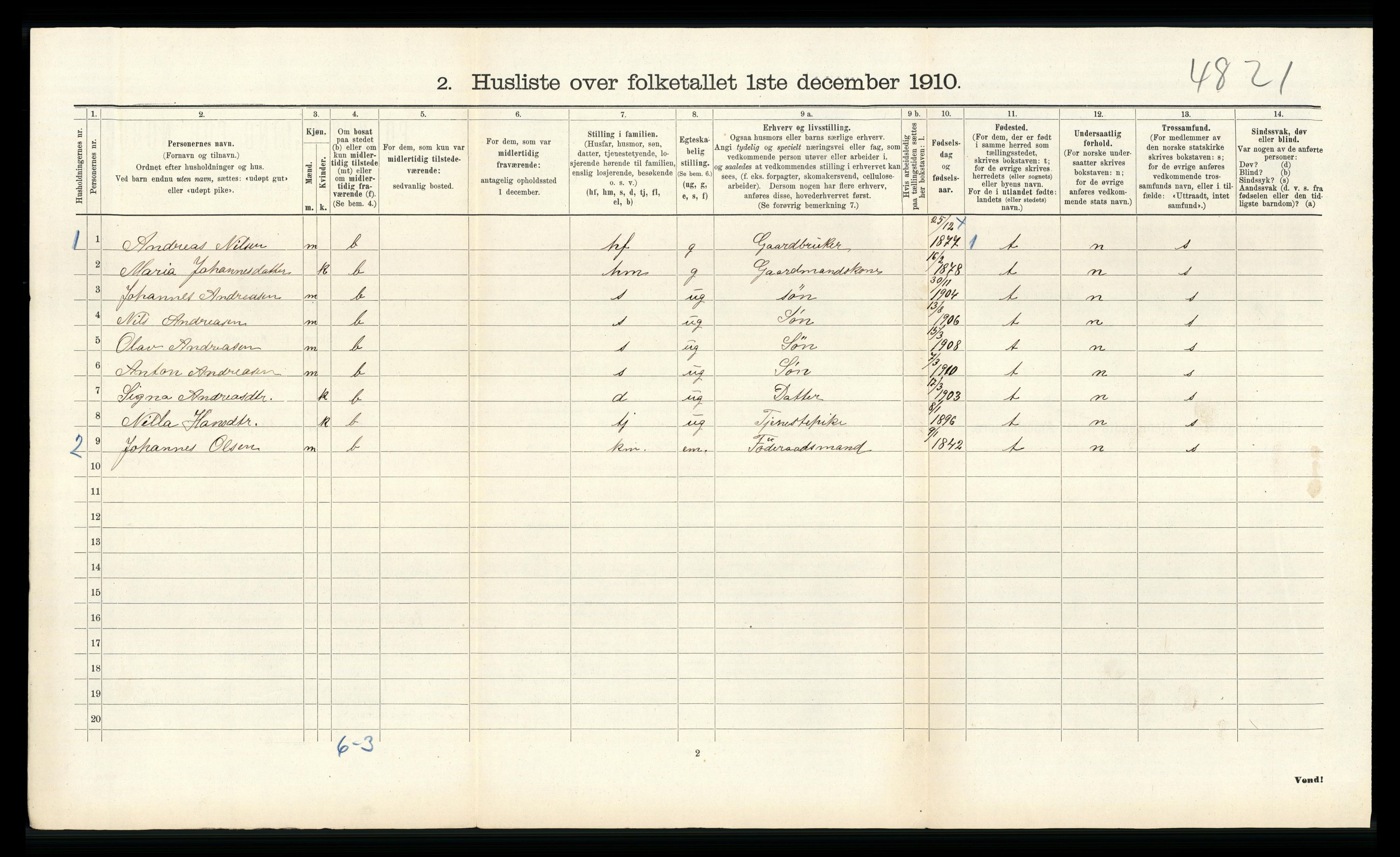 RA, Folketelling 1910 for 1257 Alversund herred, 1910, s. 547