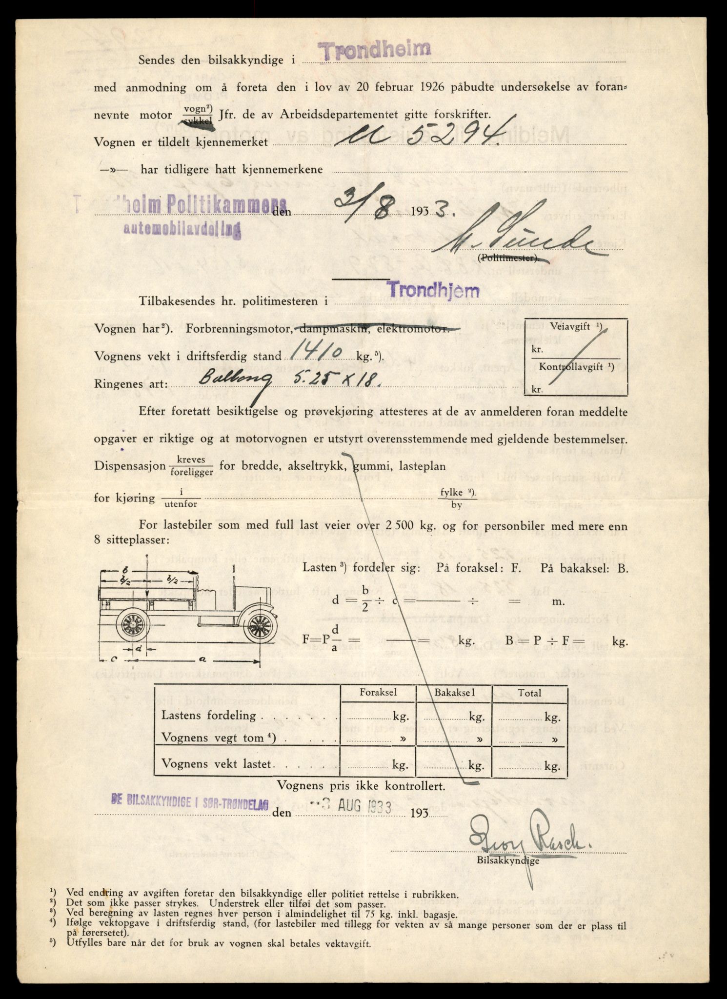 Møre og Romsdal vegkontor - Ålesund trafikkstasjon, SAT/A-4099/F/Fe/L0005: Registreringskort for kjøretøy T 443 - T 546, 1927-1998, s. 2870