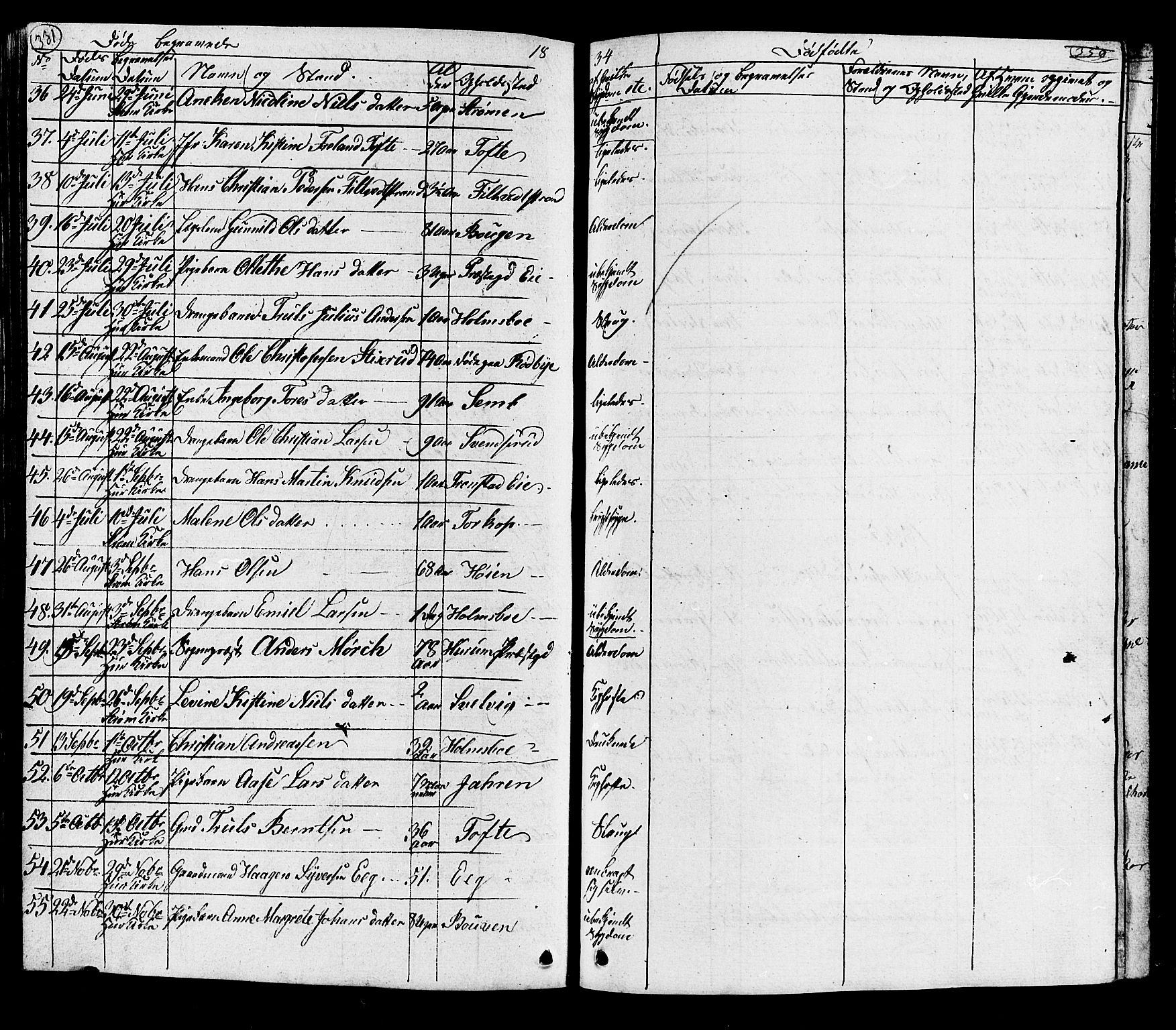 Hurum kirkebøker, AV/SAKO-A-229/G/Ga/L0002: Klokkerbok nr. I 2, 1827-1857, s. 331