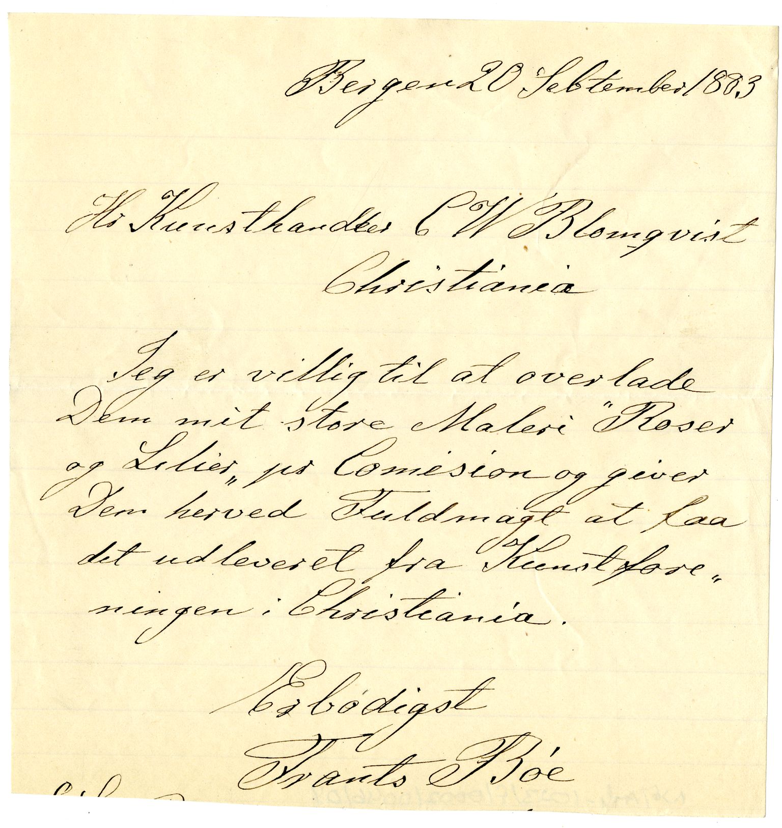 Diderik Maria Aalls brevsamling, NF/Ark-1023/F/L0002: D.M. Aalls brevsamling. B - C, 1799-1889, s. 240
