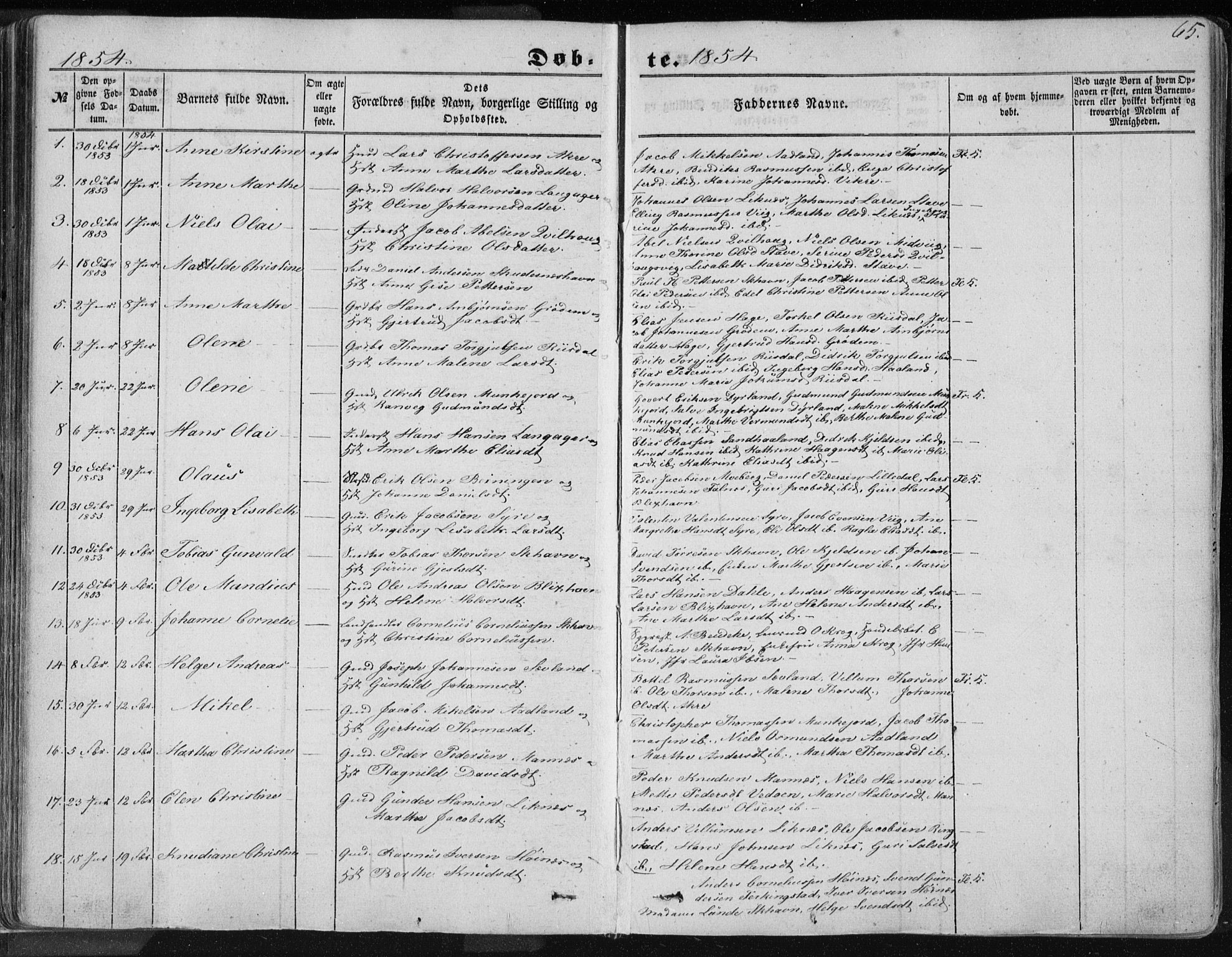 Skudenes sokneprestkontor, AV/SAST-A -101849/H/Ha/Haa/L0004: Ministerialbok nr. A 3.1, 1847-1863, s. 65