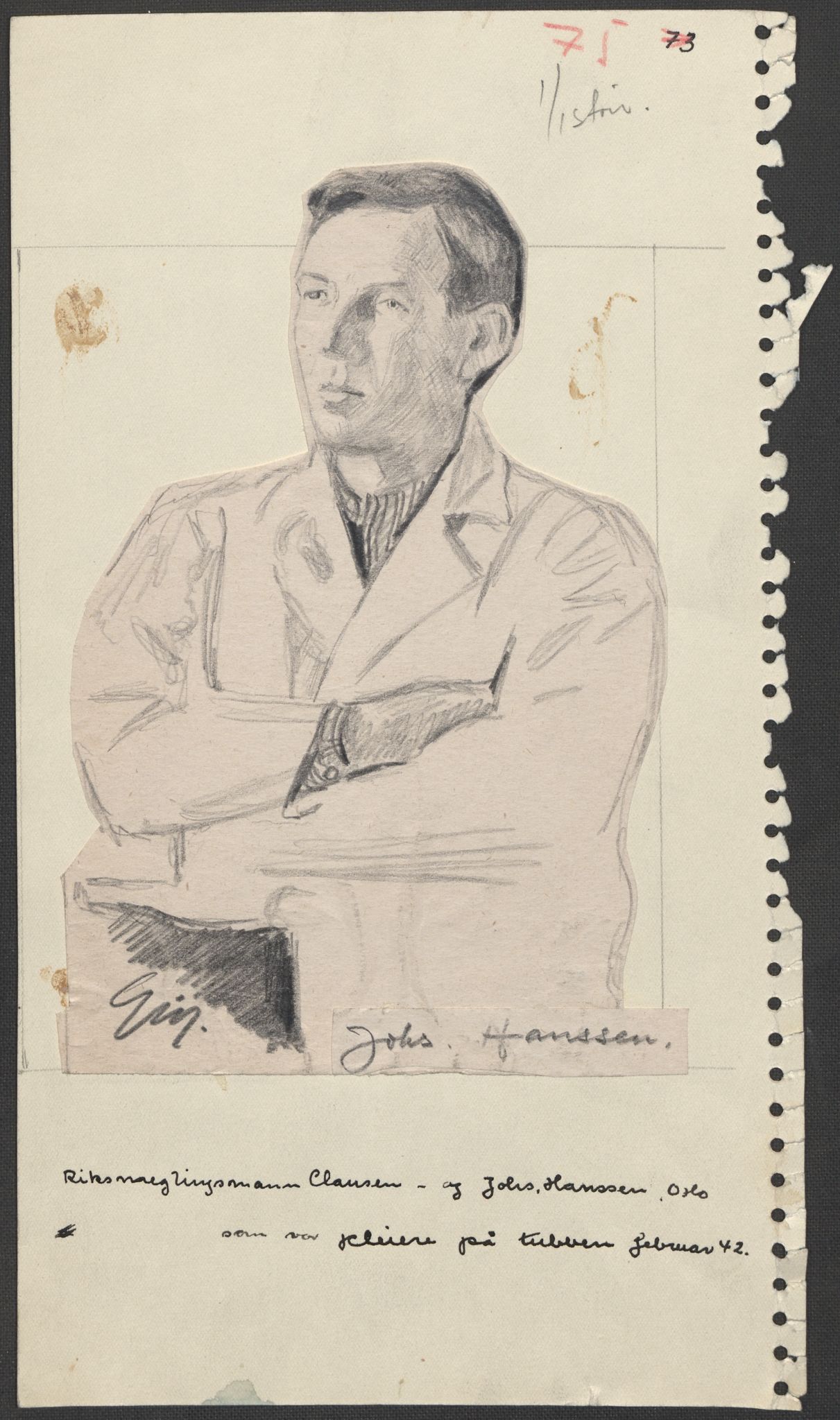 Grøgaard, Joachim, RA/PA-1773/F/L0002: Tegninger og tekster, 1942-1945, s. 66